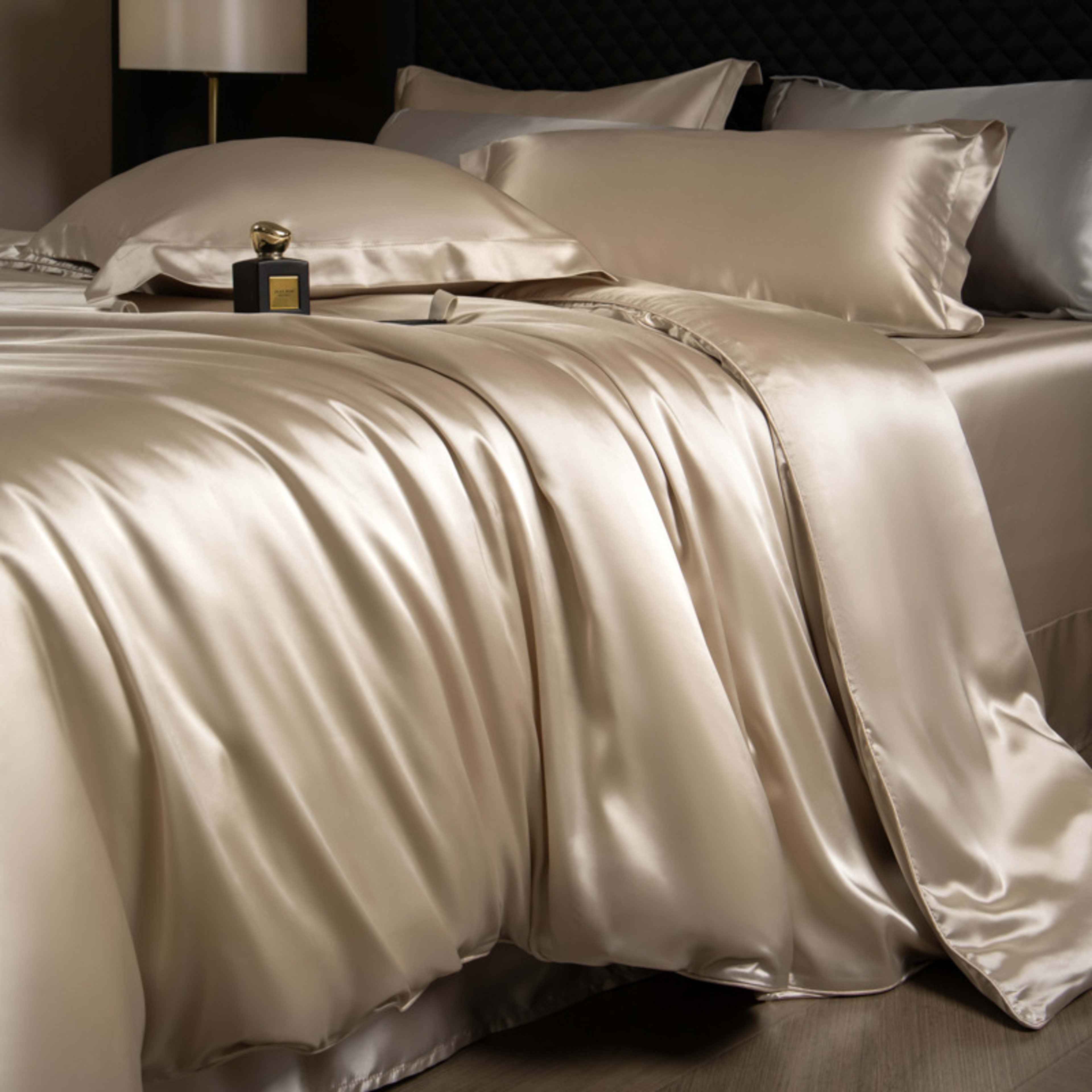 Luxury Real Double Sided Silk Naked-Sleep Duvet Cover Set 22