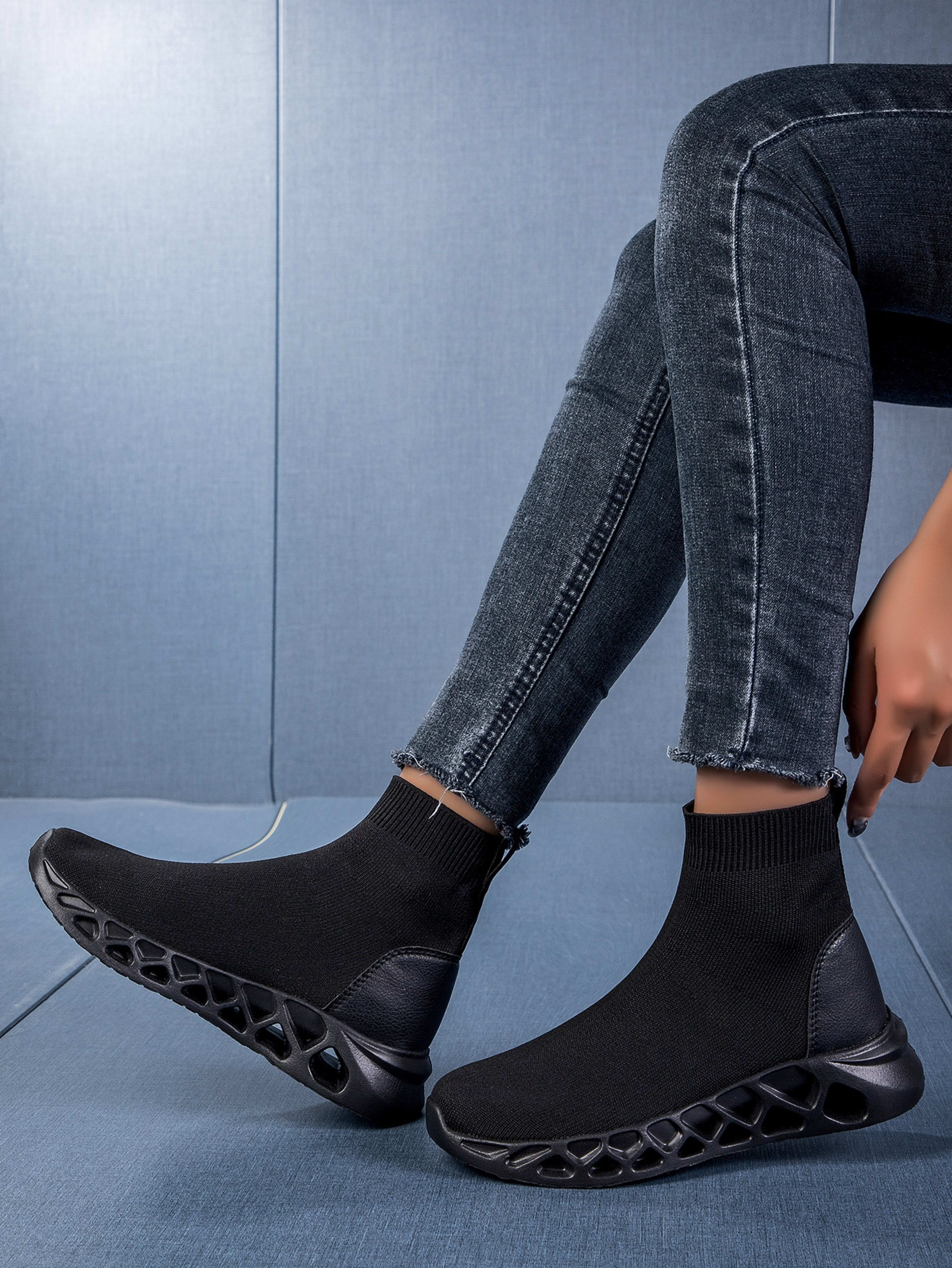 High-top Casual Stretch Socks Ankle Sock Boots Breathable Shoes 11