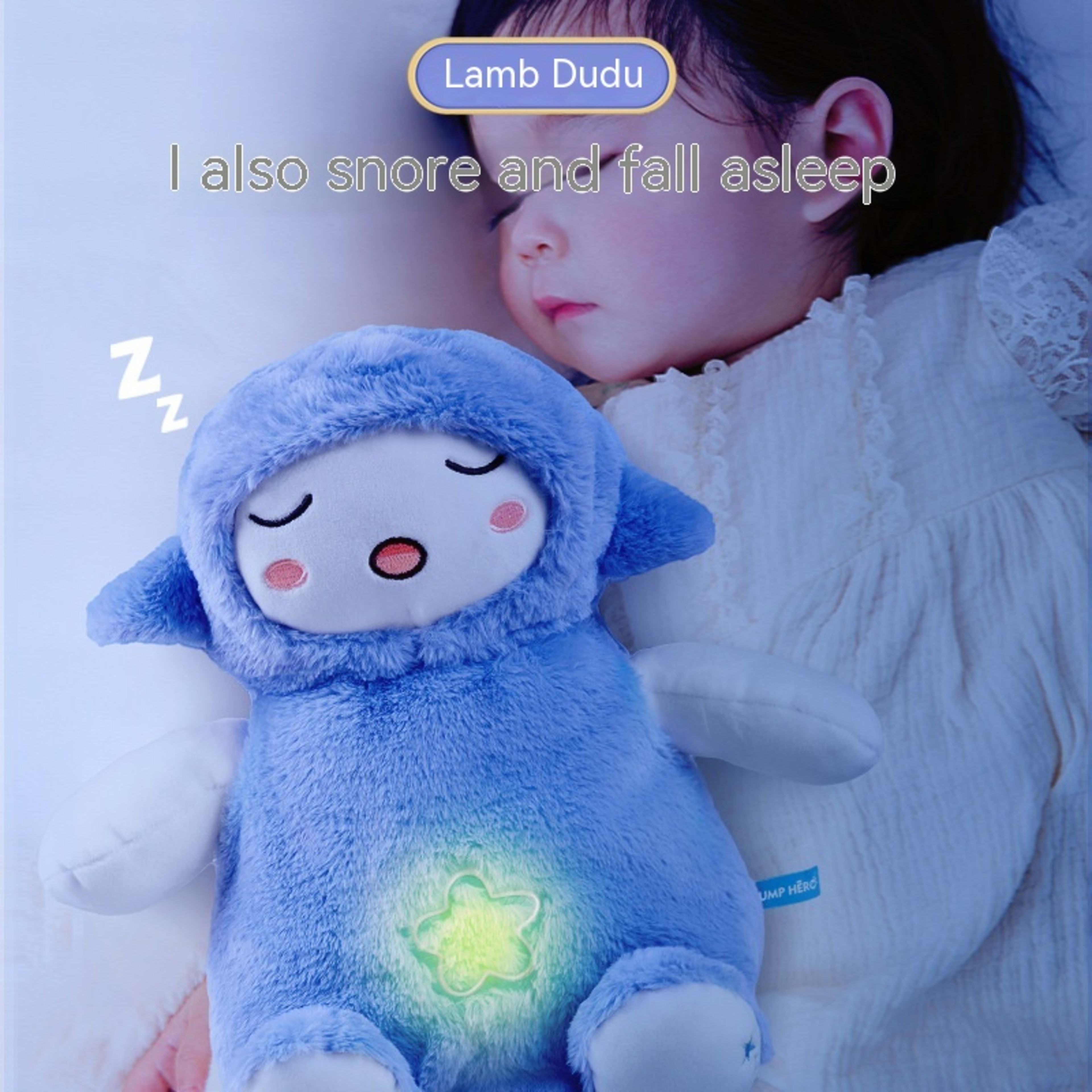 Cloak Man Lamb Toot Baby Plush Doll Newborn Sound And Light Soothing Sleeping Toys 7