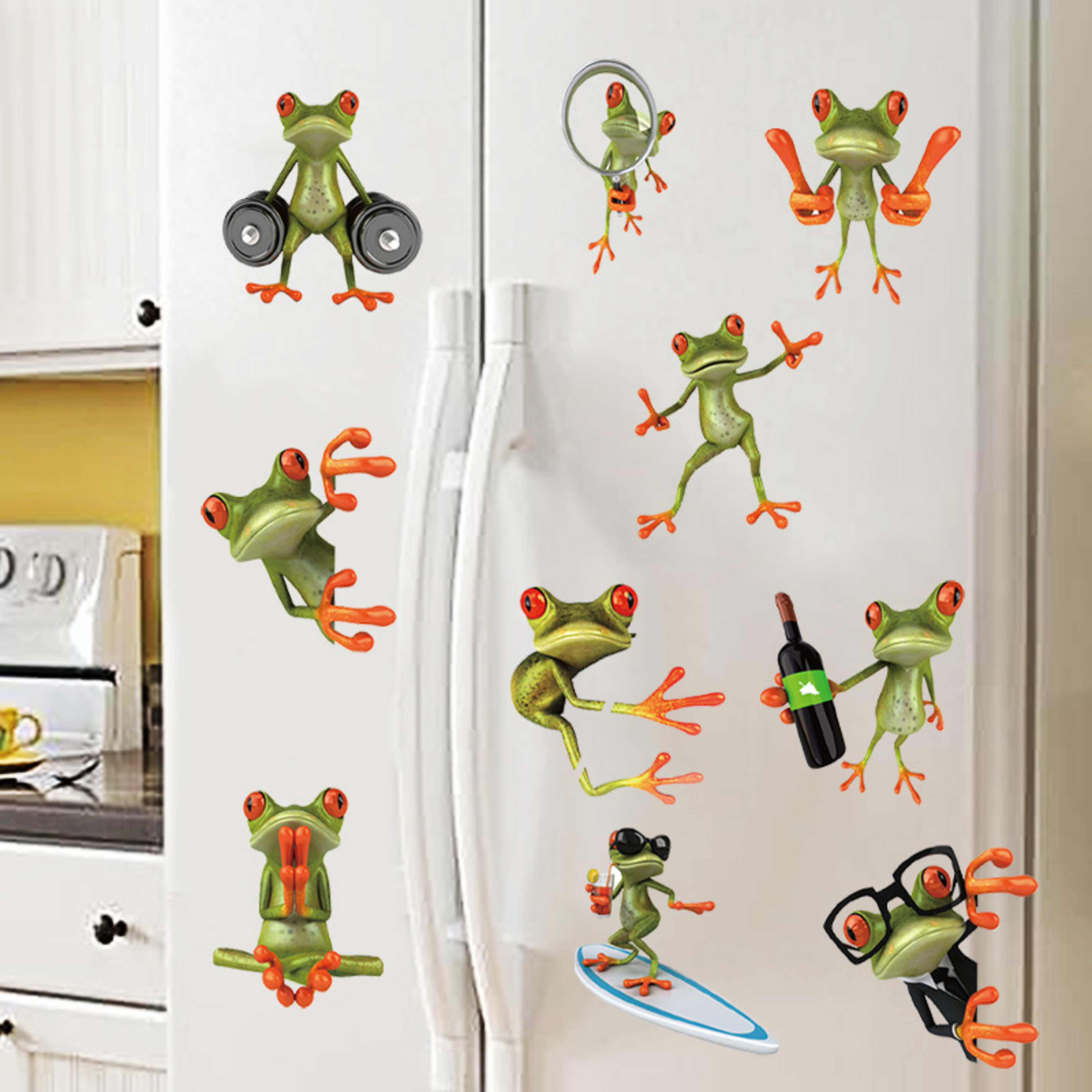 Creative Toilet Seat Refridgerator Magnets Cartoon Wall Stickers 12