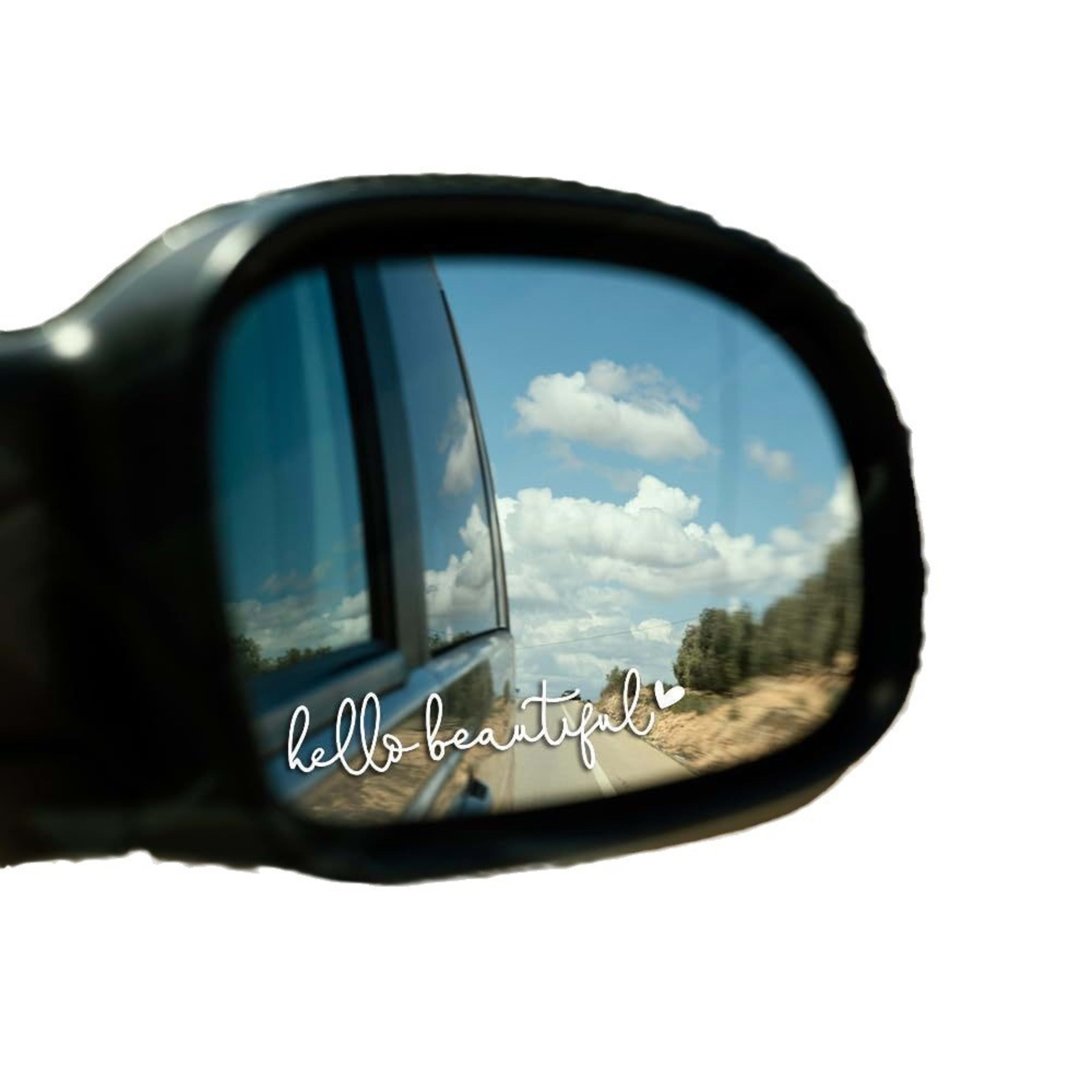 Hello Beautiful Car Rearview Mirror Stickers 6