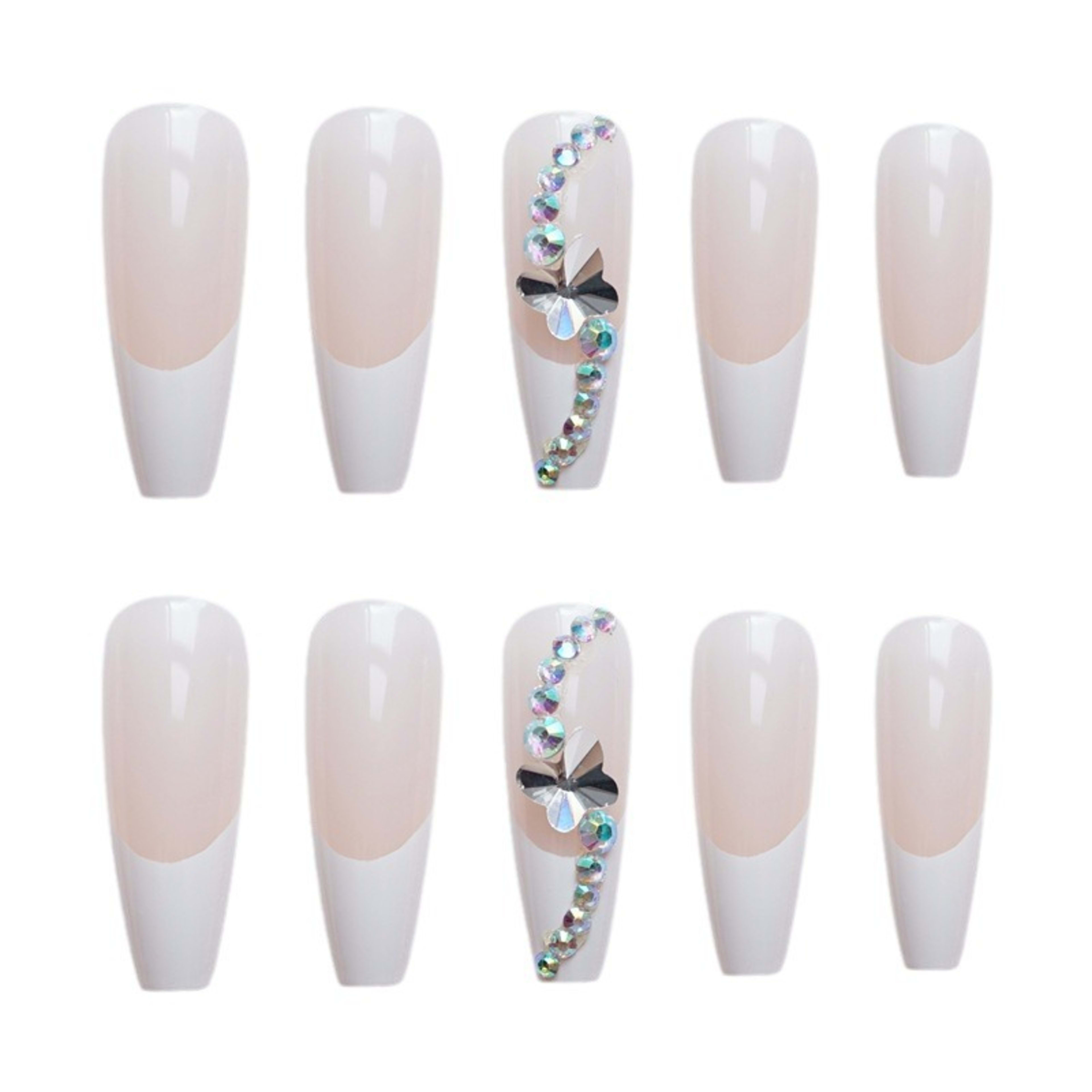 Butterfly Fake Nails Wearable Nail Stickers 5