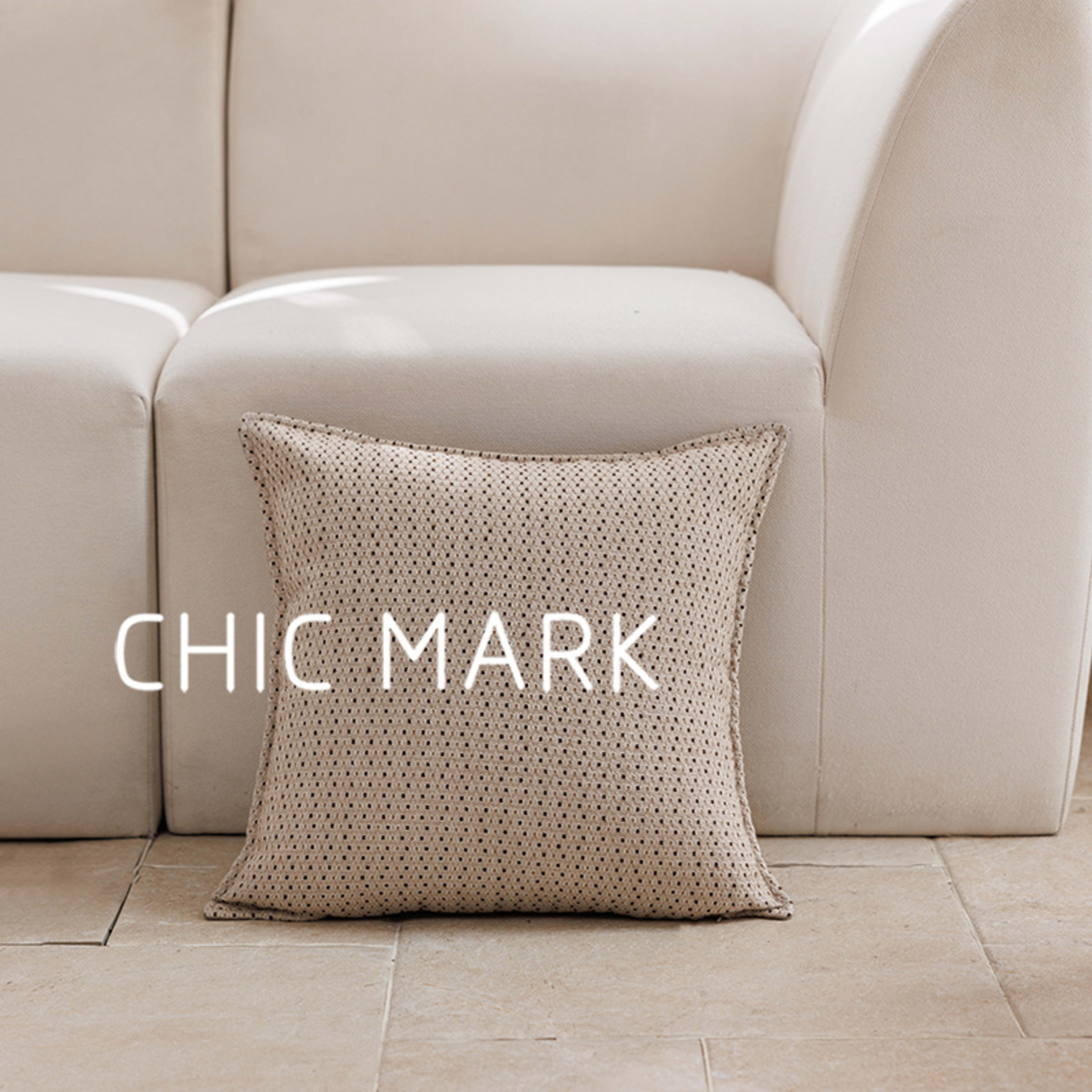 Simple Versatile Jacquard-woven Throw Pillow Square Back Cushion 8