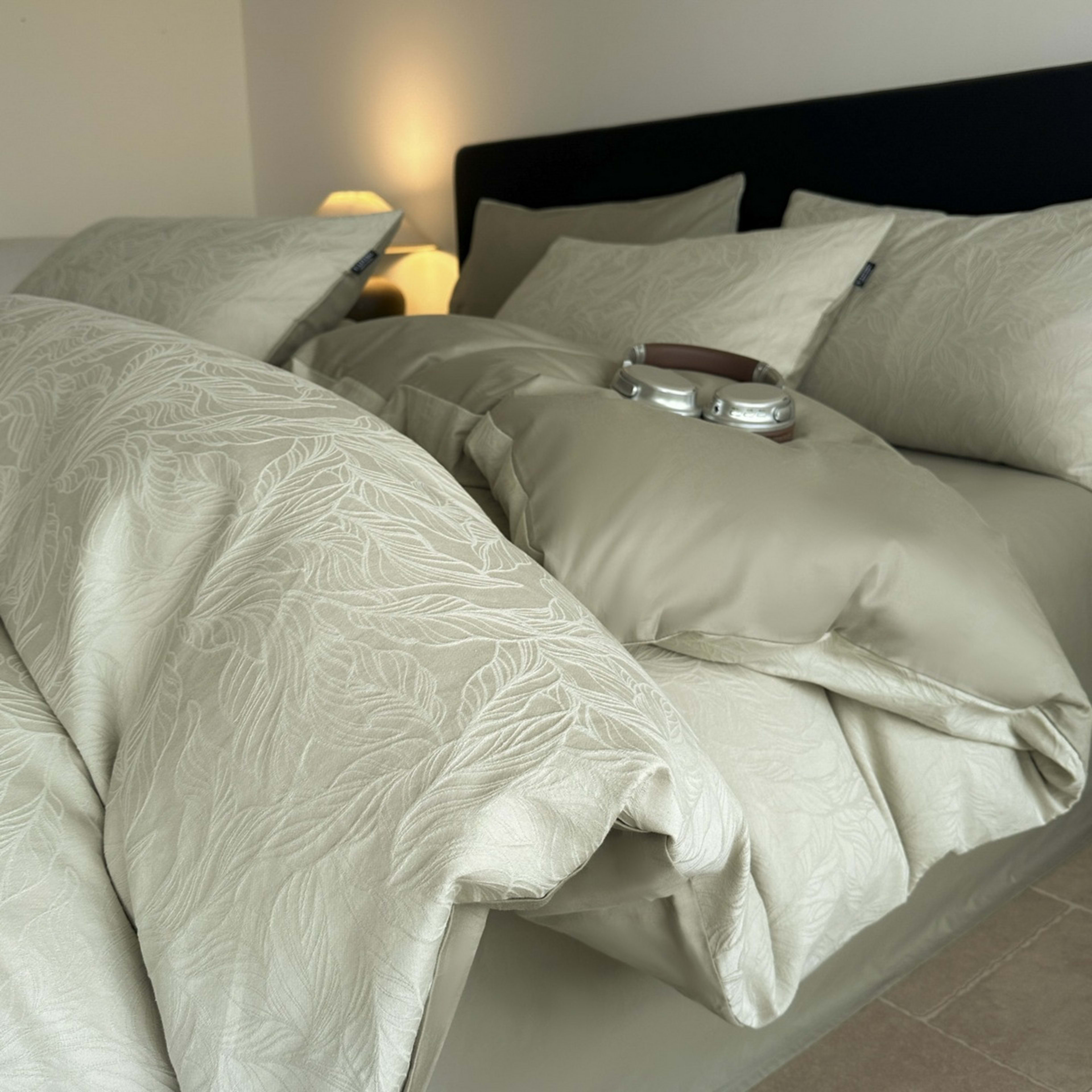 Large Jacquard Four-piece Set Pure Cotton With A Touch Of Light Luxuryduvet Cover And Bed Sheets 6
