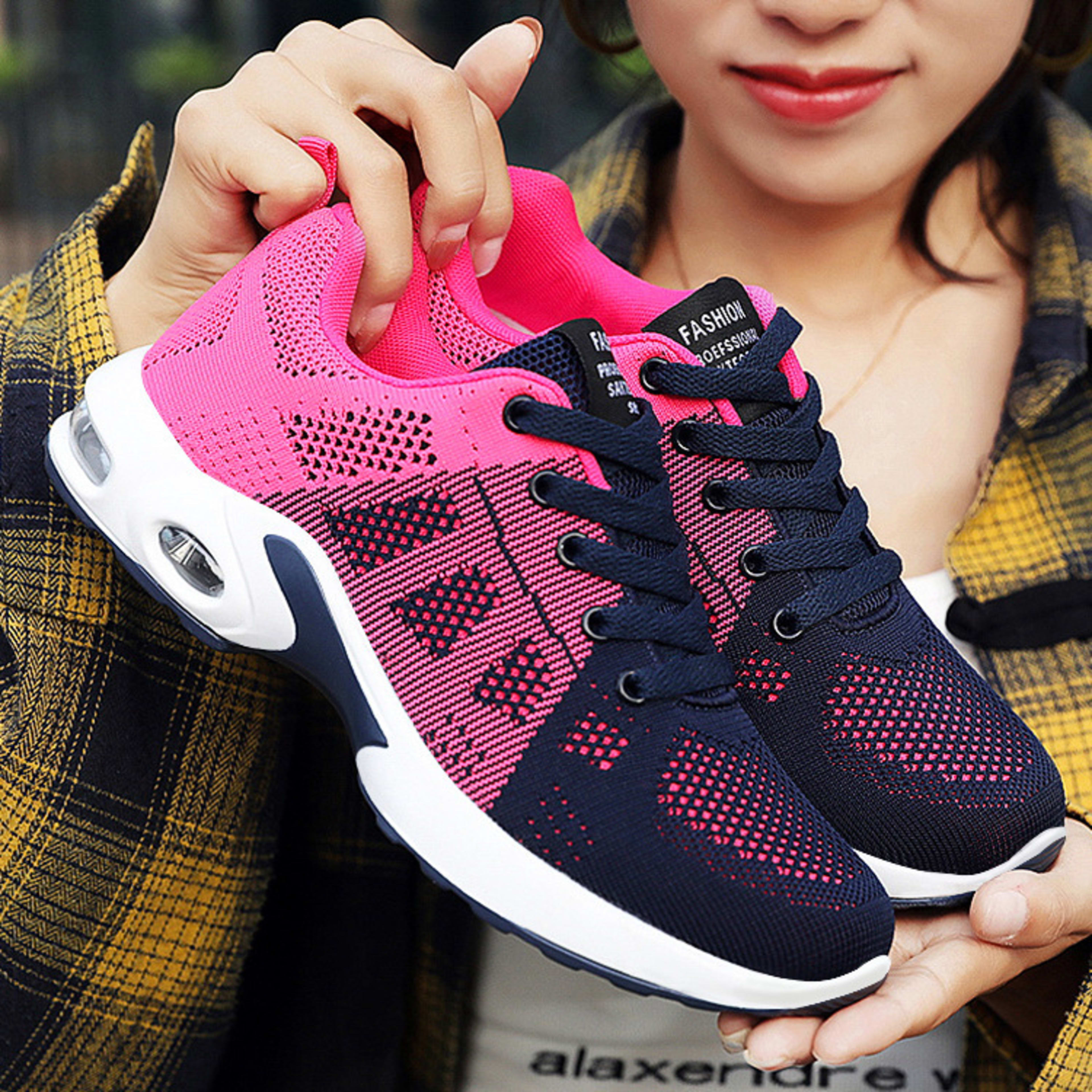 Womens Flyknit Mesh Shoes In Plus Sizes Comfortable Running Shoes 2