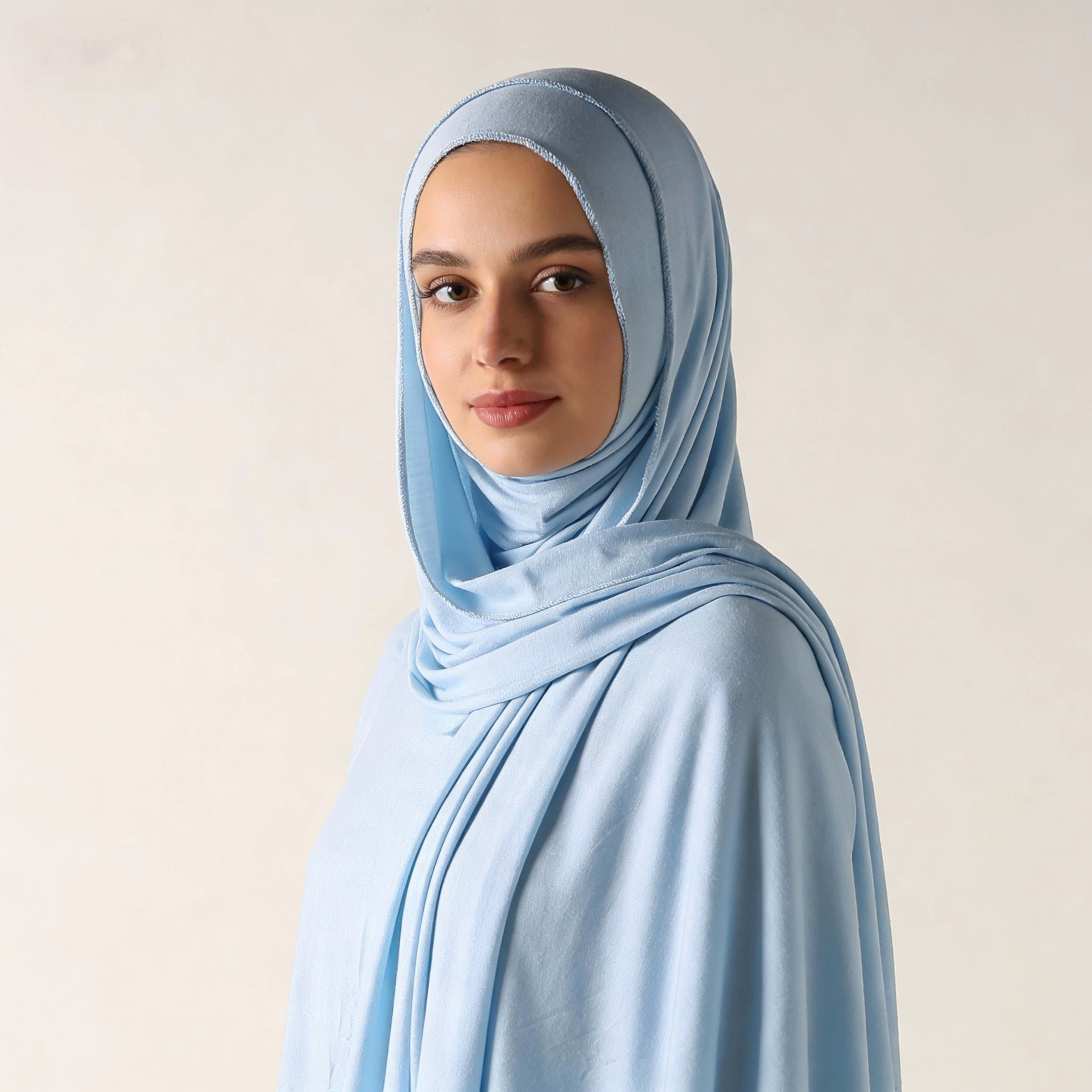 Mercerized Cotton Trendy Versatile Scarf Solid-color Long Scarf 26