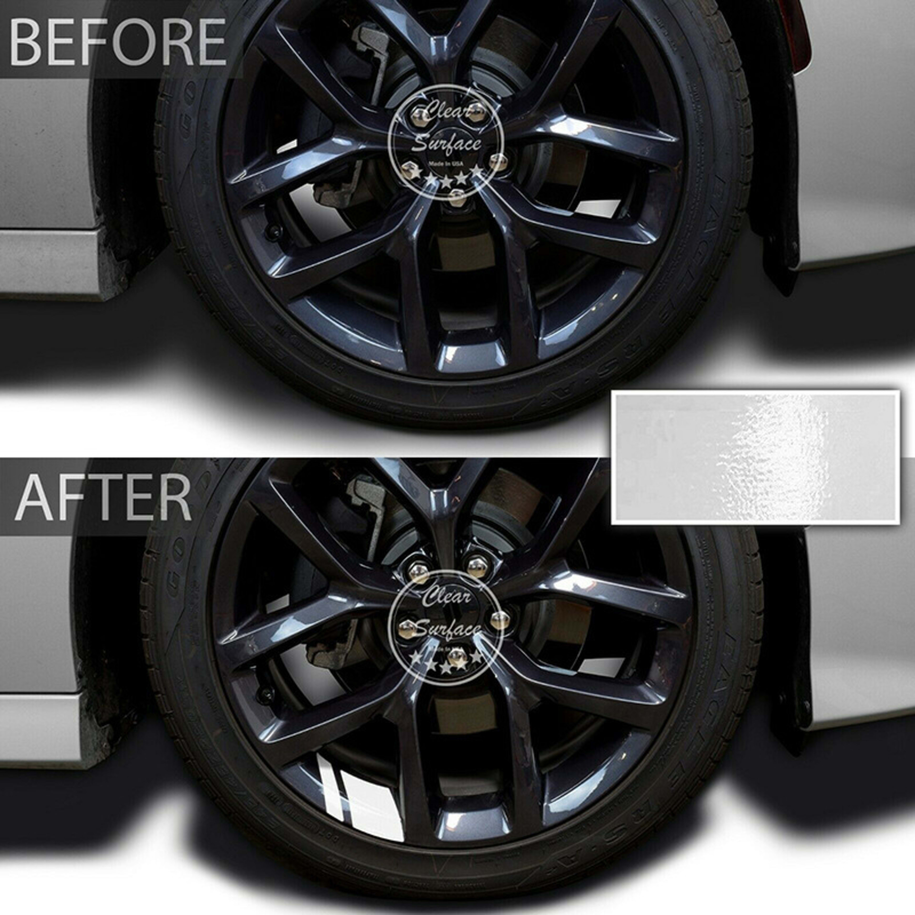 Steel Ring Modification Reflective Bumper Line Rearview Mirror Decorative Stickers 5
