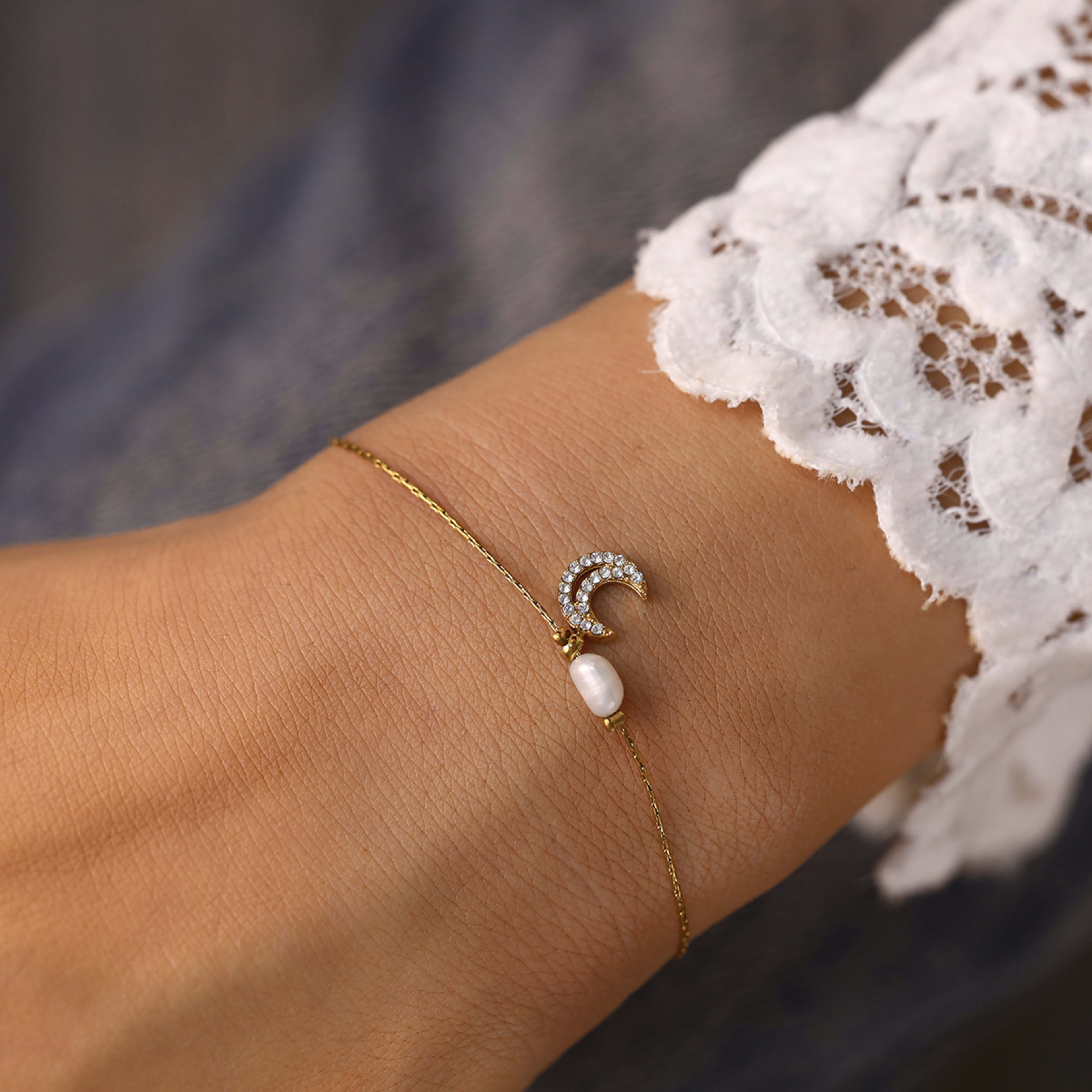 Instagram-style Natural Freshwater Pearl Bracelet For Women 3