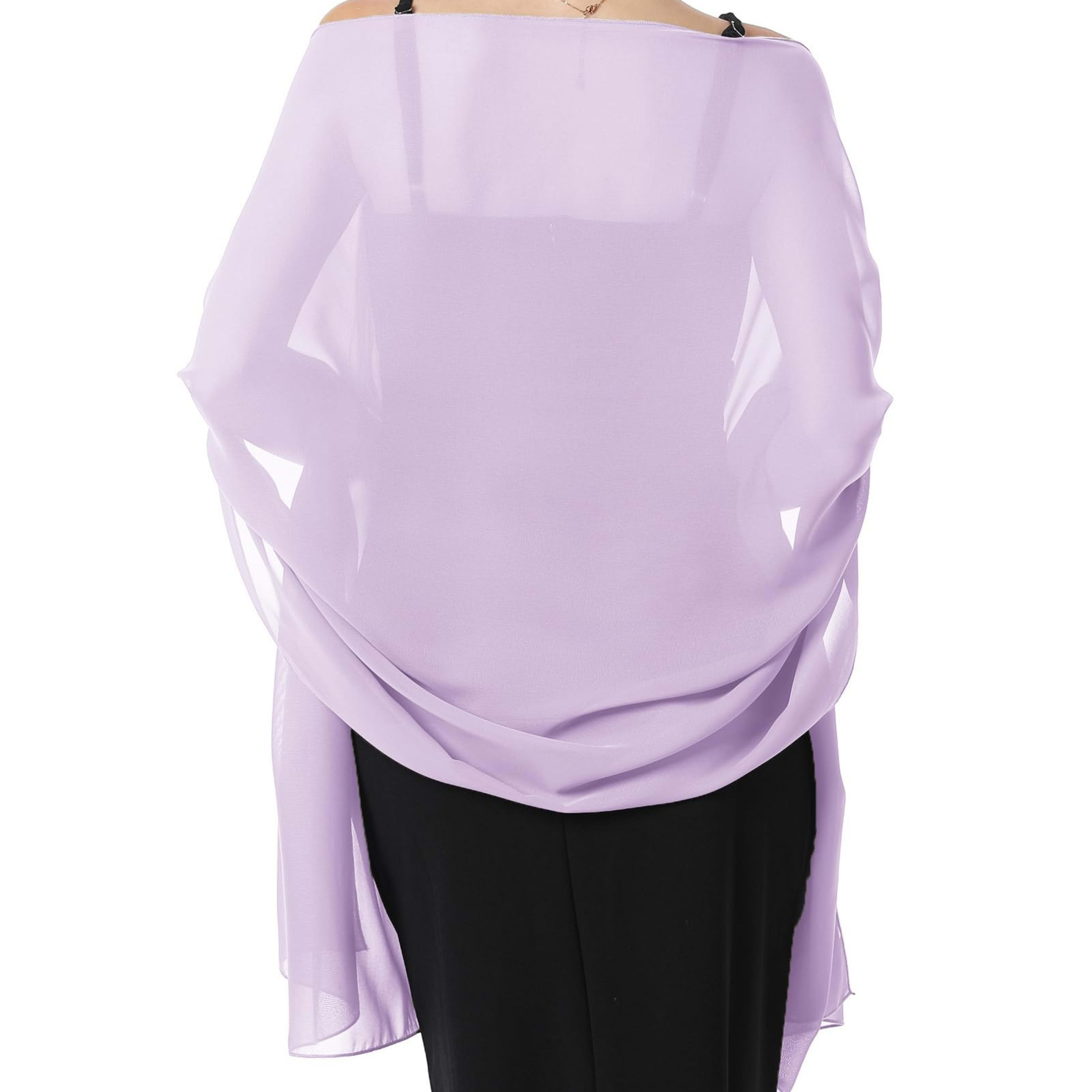 Chiffon Scarf - Lightweight Evening Gown Accessory Wedding Shawl for Women 34