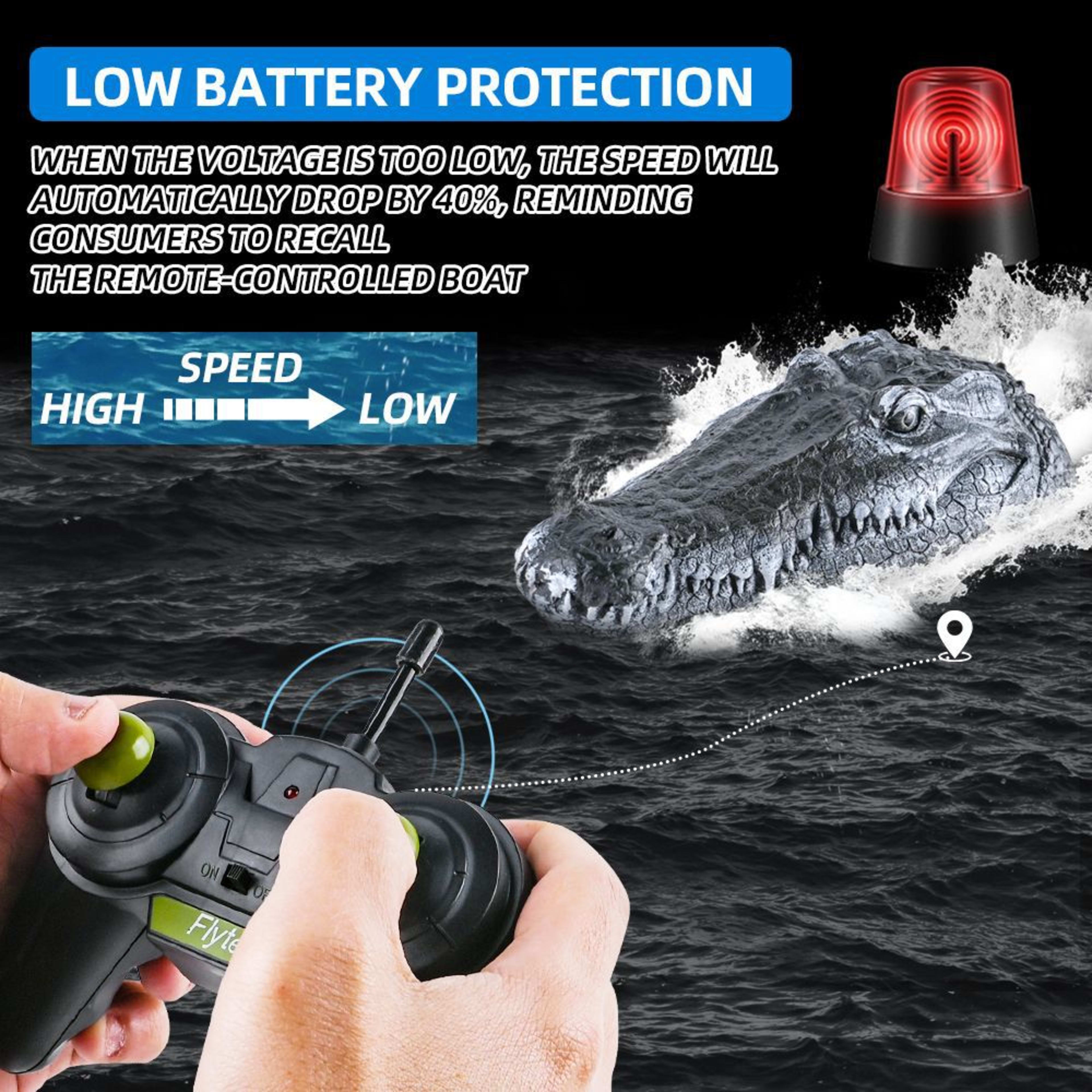 Simulated Crocodile Head Remote-control Ship Children's Water Ship Model Toys Boy Spoof 19