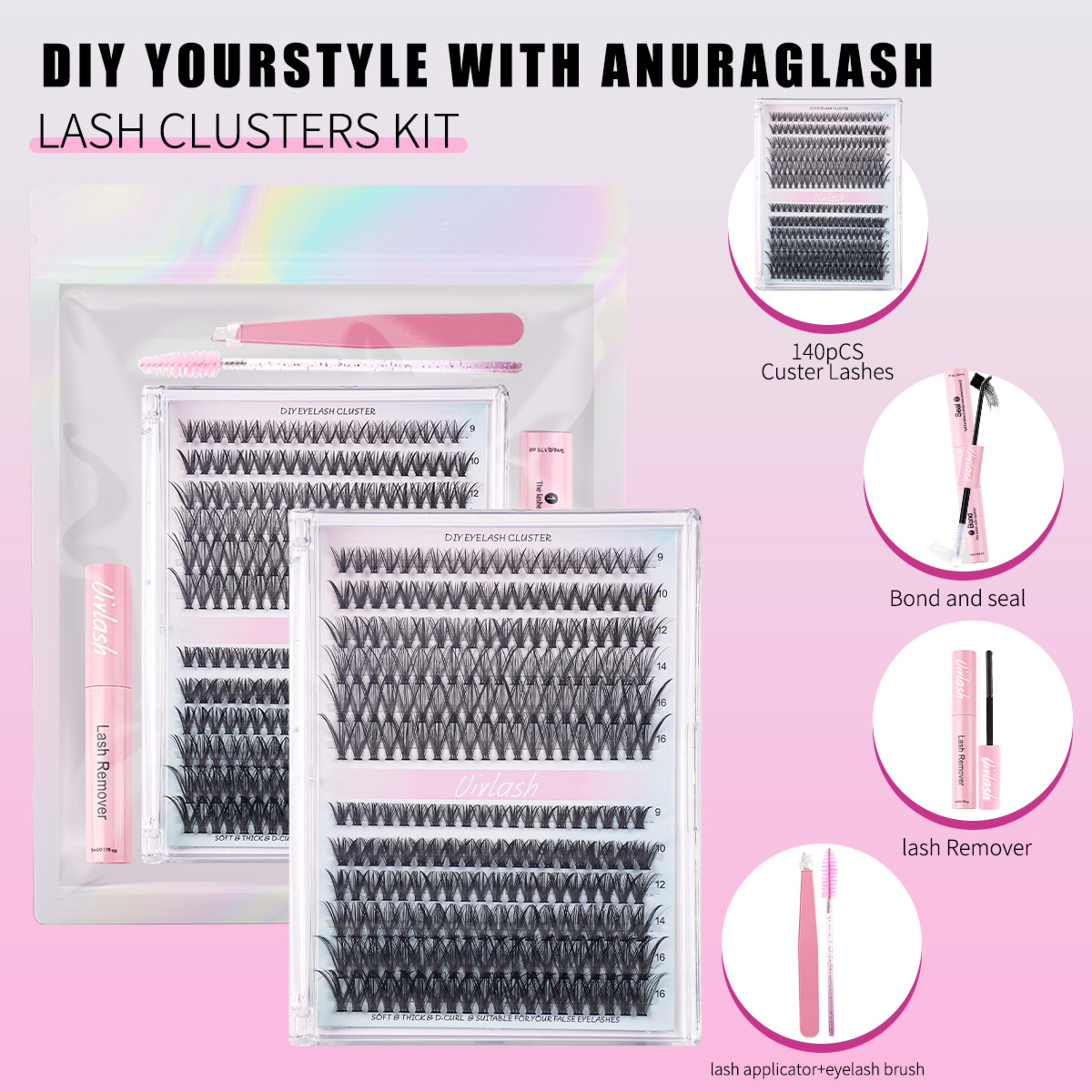 Cross-border Bestseller 30D40D Single-cluster False Eyelashes 6