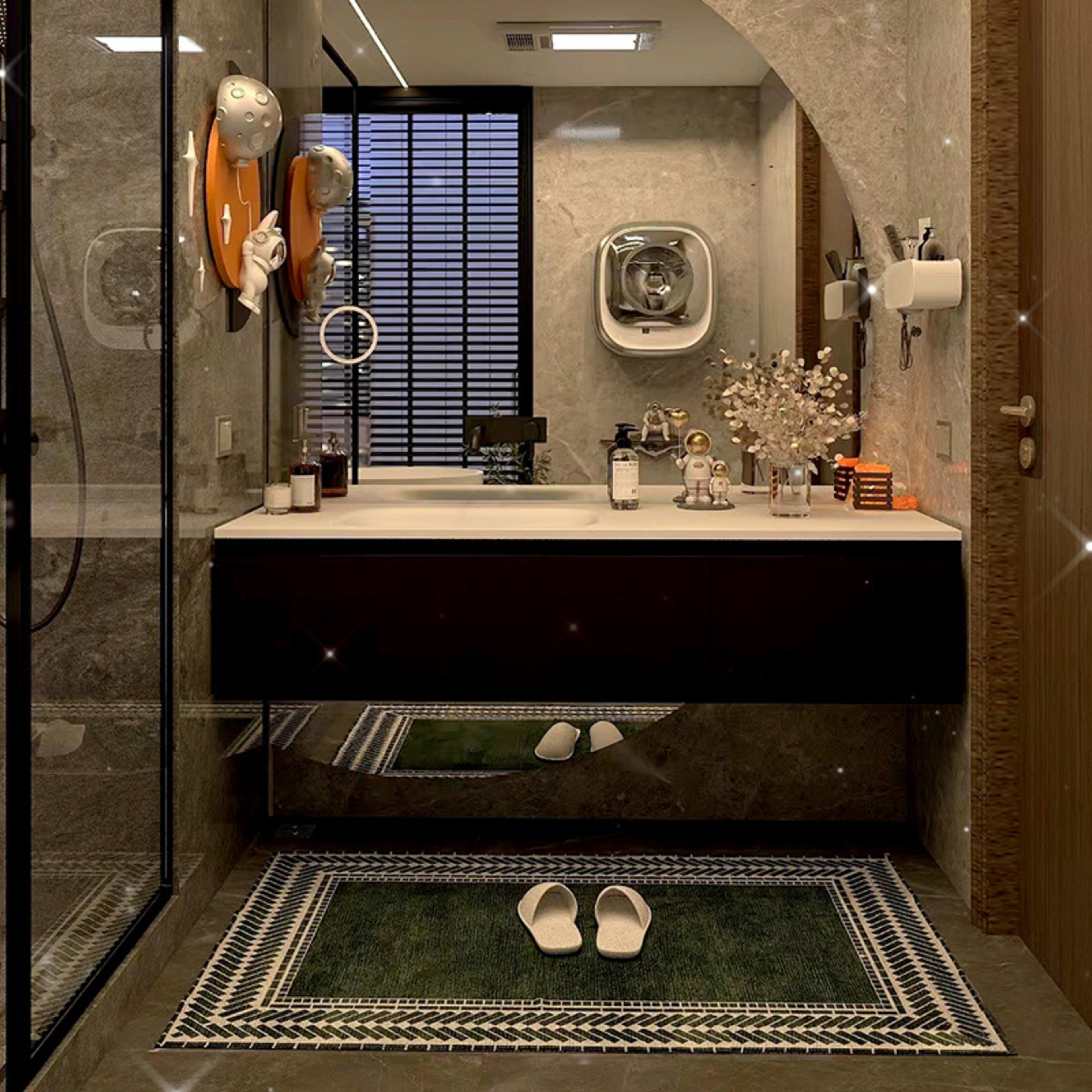 Absorbent Non-slip Floor Mat For The Bathroom Or Shower Entrance 4