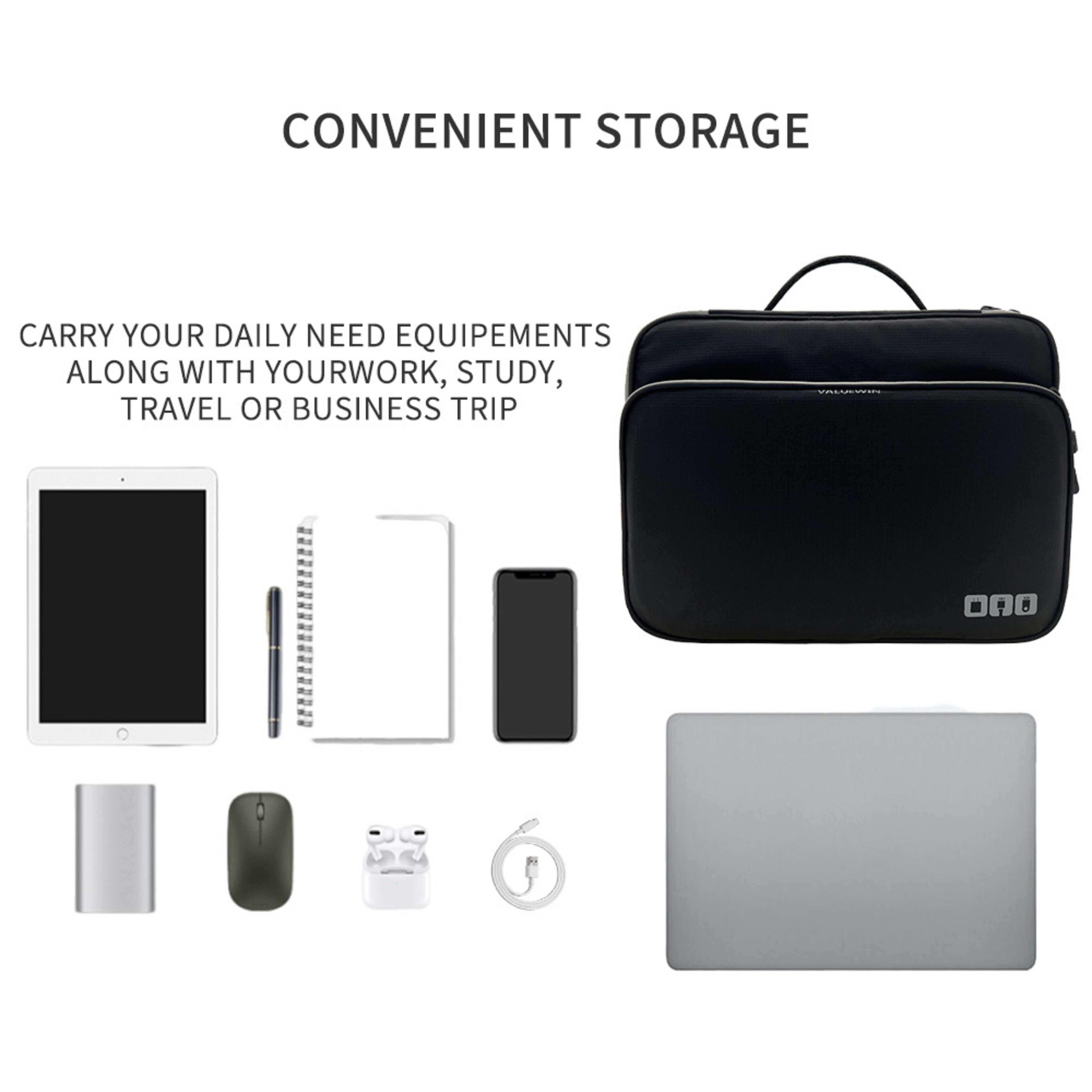 Large Capacity Three-layer Multifunctional Travel Storage Bag 7