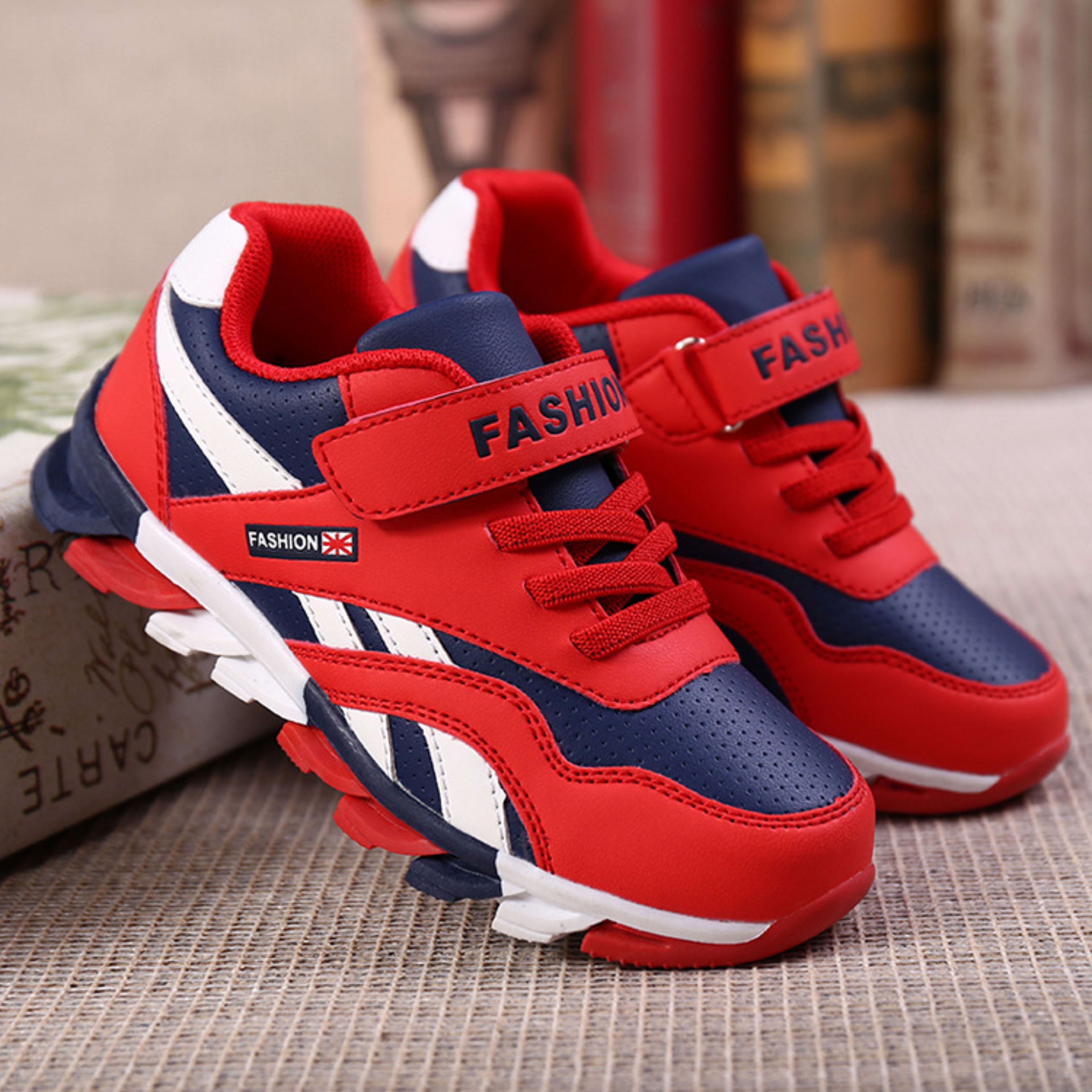 Children's Men's Cotton Magic Sports Large Stickers Running Shoes 11