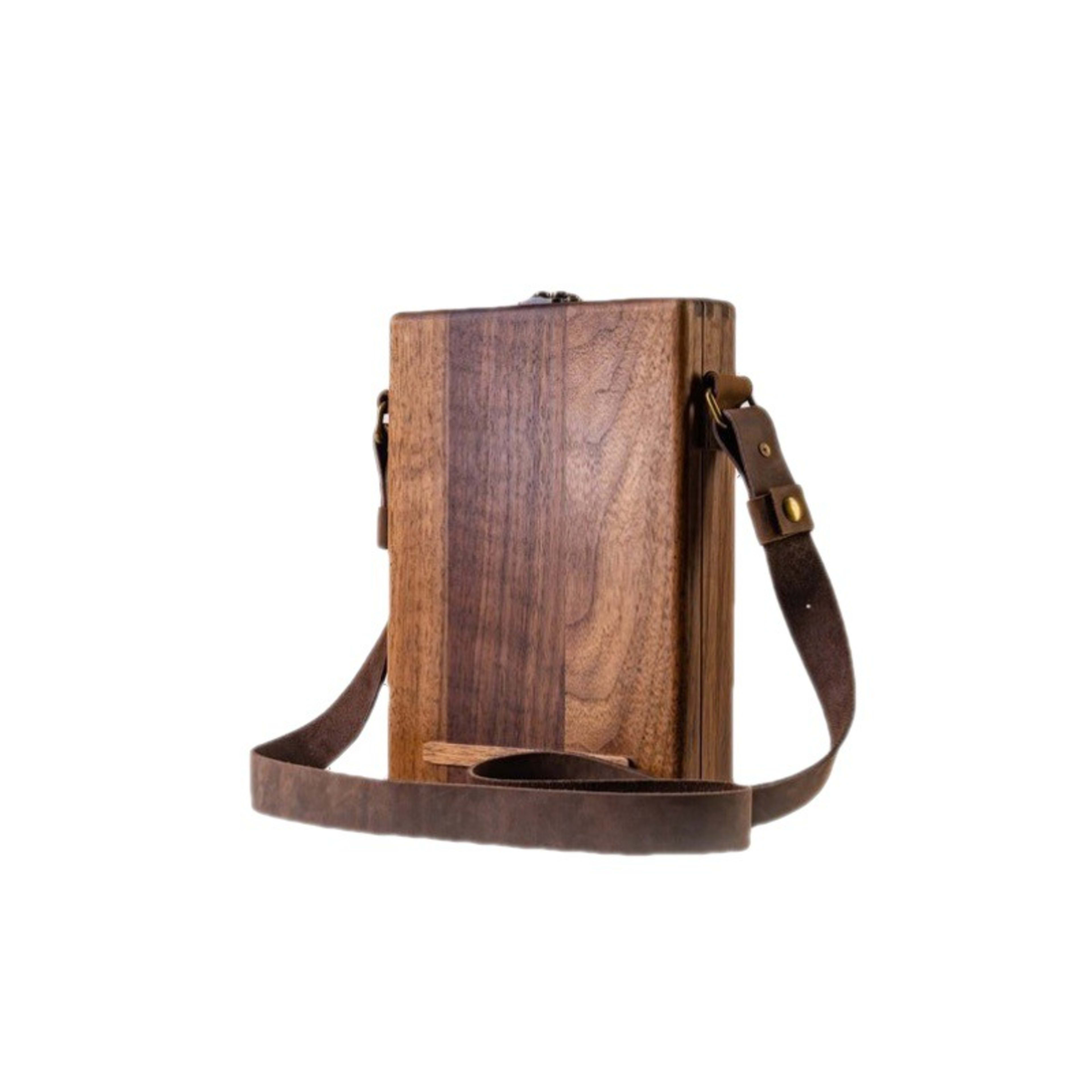 Writer Messenger Wooden Box Walnut Briefcase 3