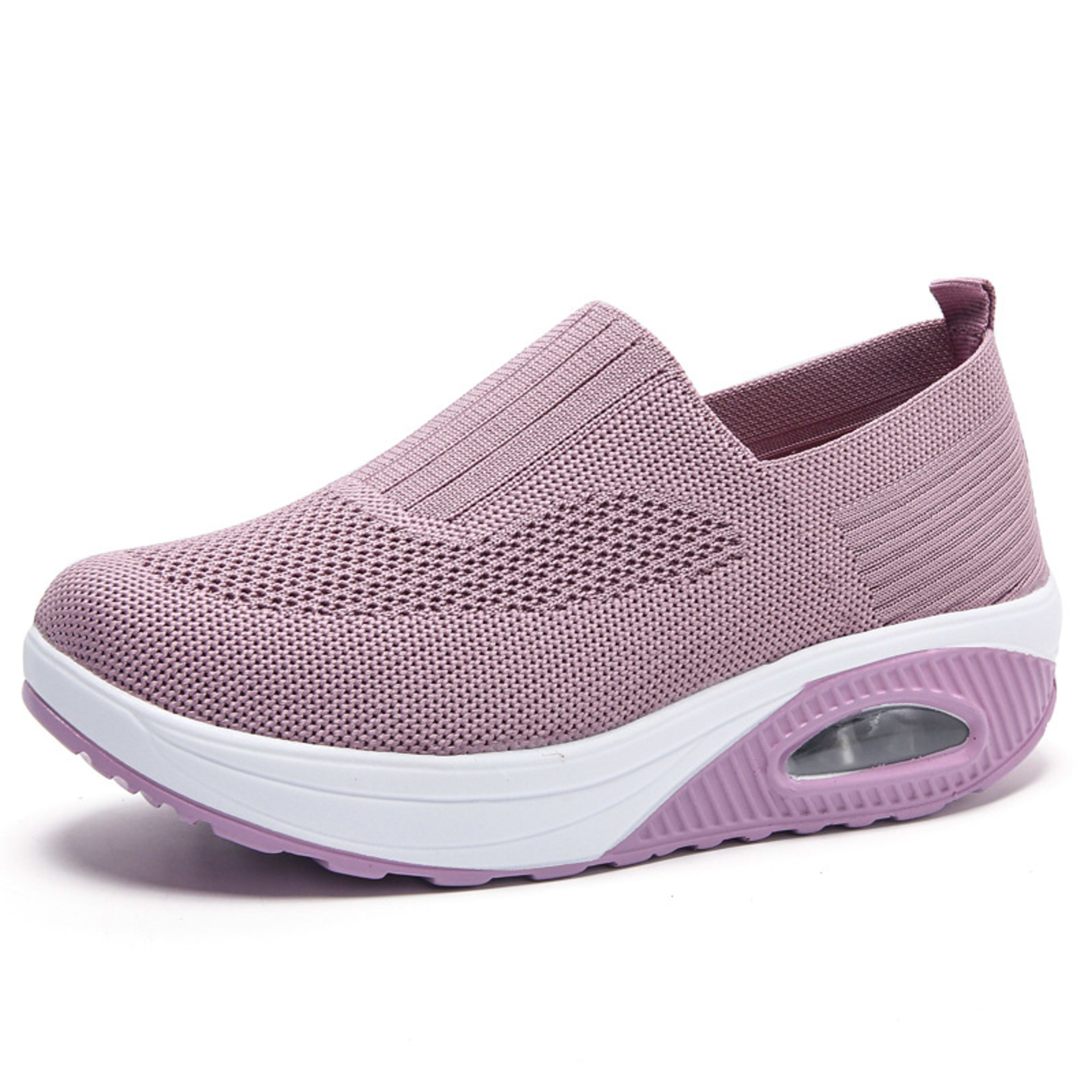 New Women's Leisure Sports Air Cushion Non-slip Flying Woven Women's Shoes 6
