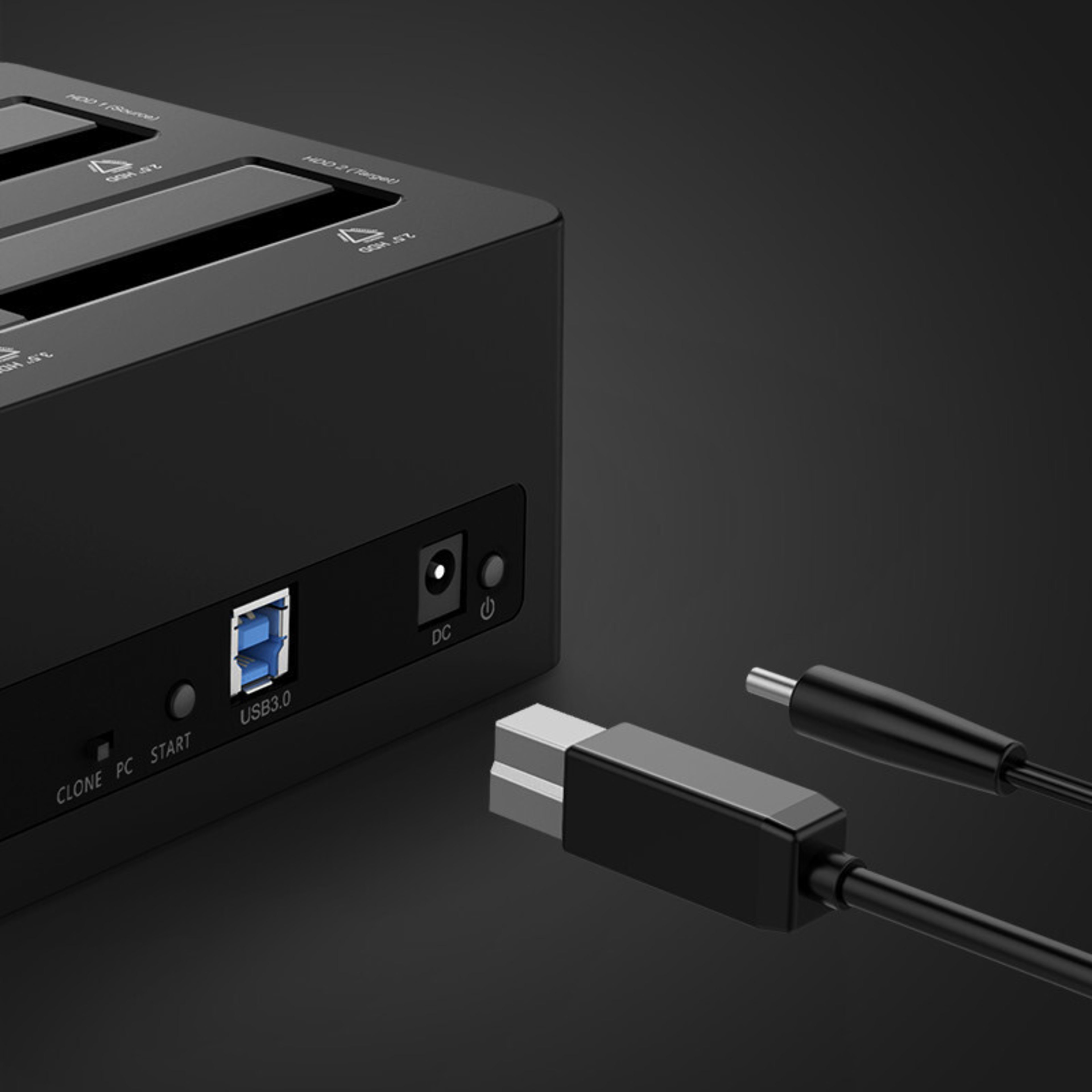 ORICO 6629US3 Dual-disk USB30 Mobile Hard Disk Box Holder Offline Copy Box 4