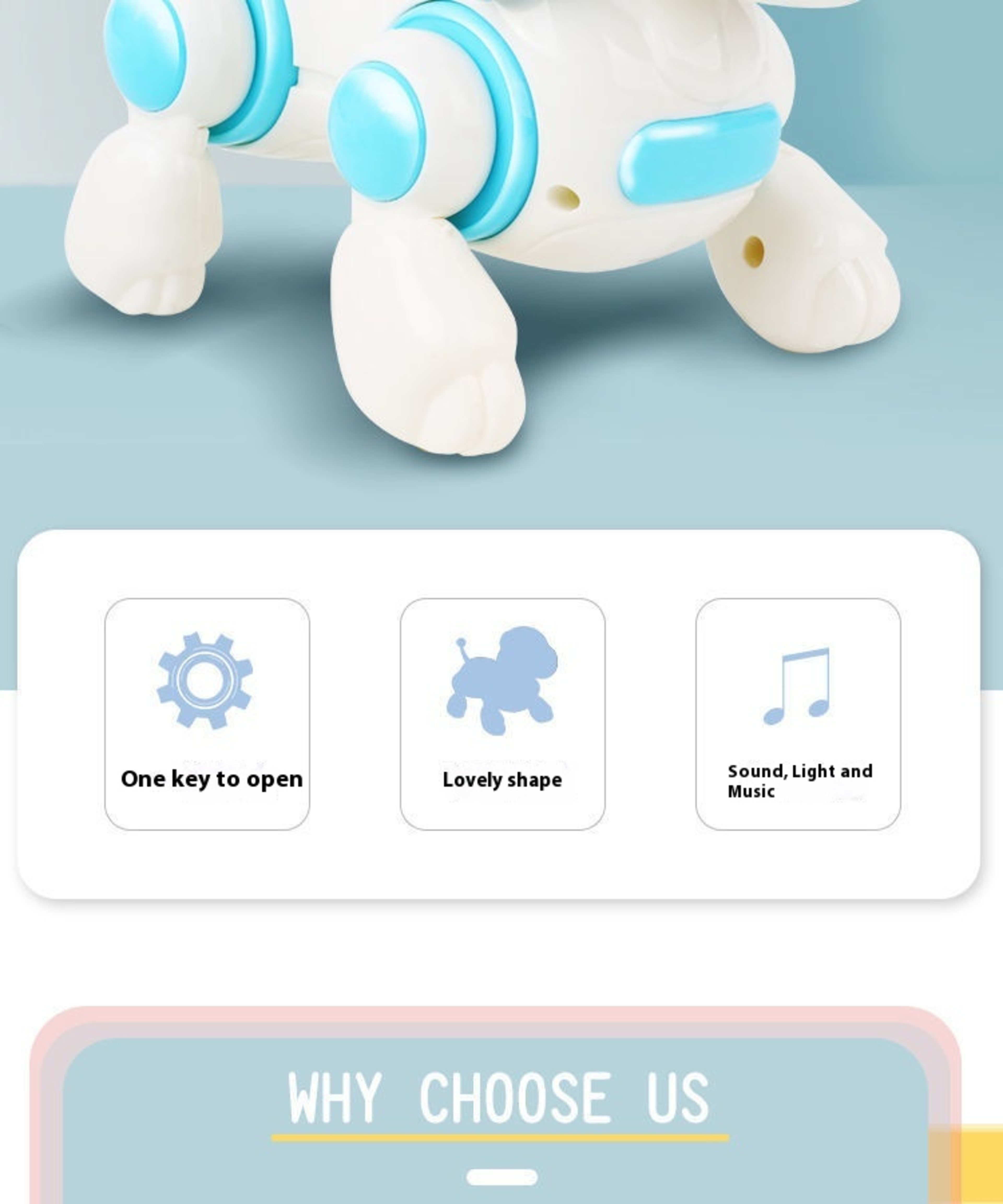 Children's Educational Crawling Simulation Electric Walking Music Dog Toy 1