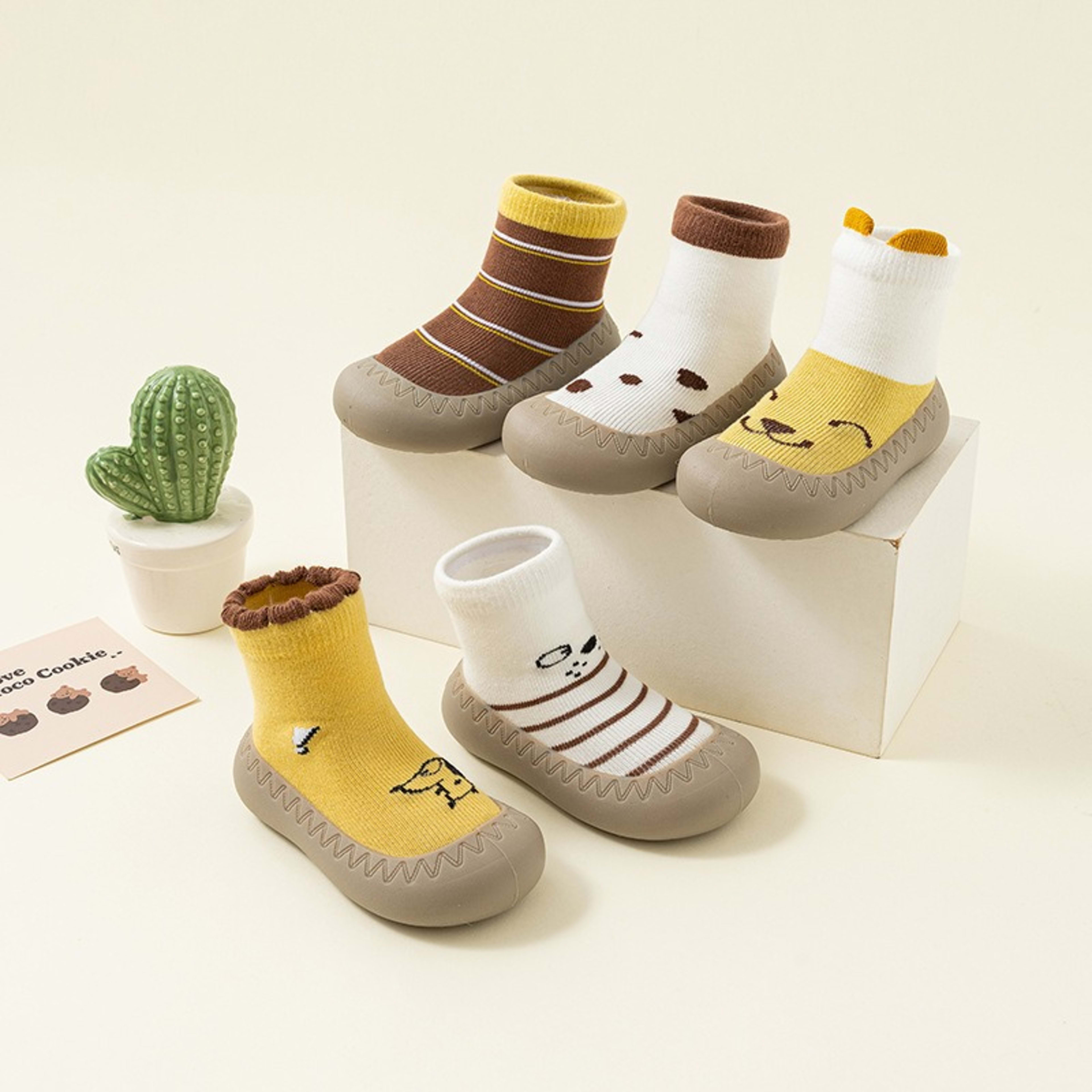 Thick-soled Childrens Sock Mid-calf Baby Indoor Shoes 7