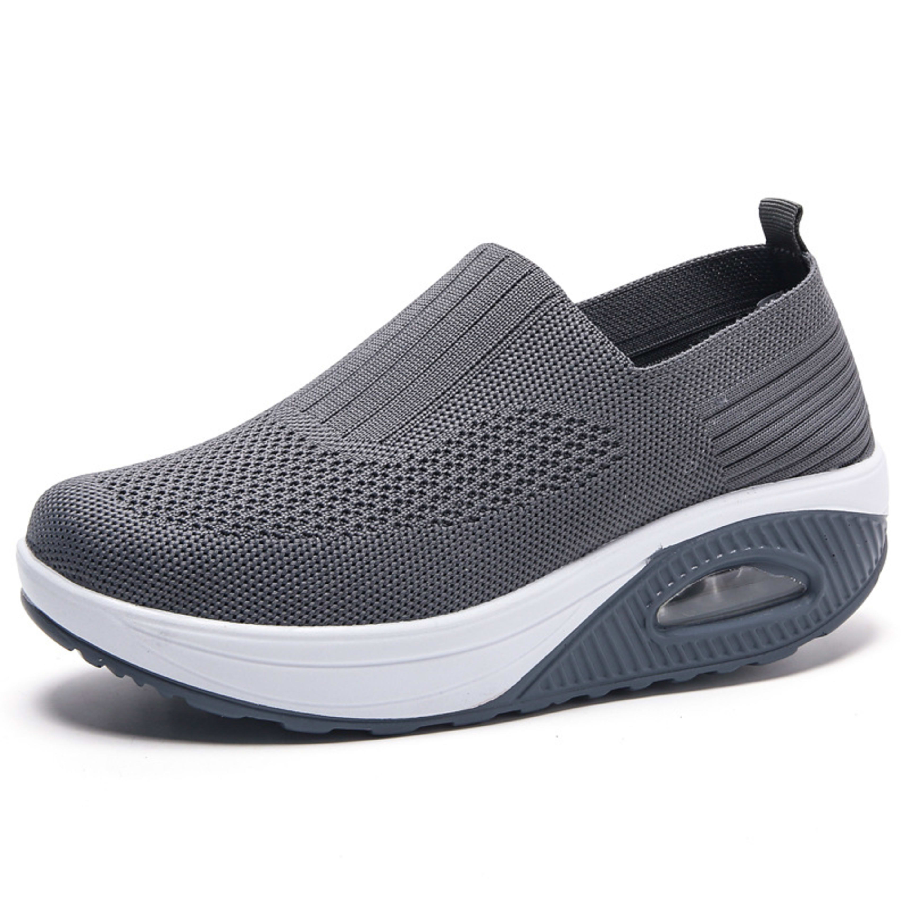 New Women's Leisure Sports Air Cushion Non-slip Flying Woven Women's Shoes 5