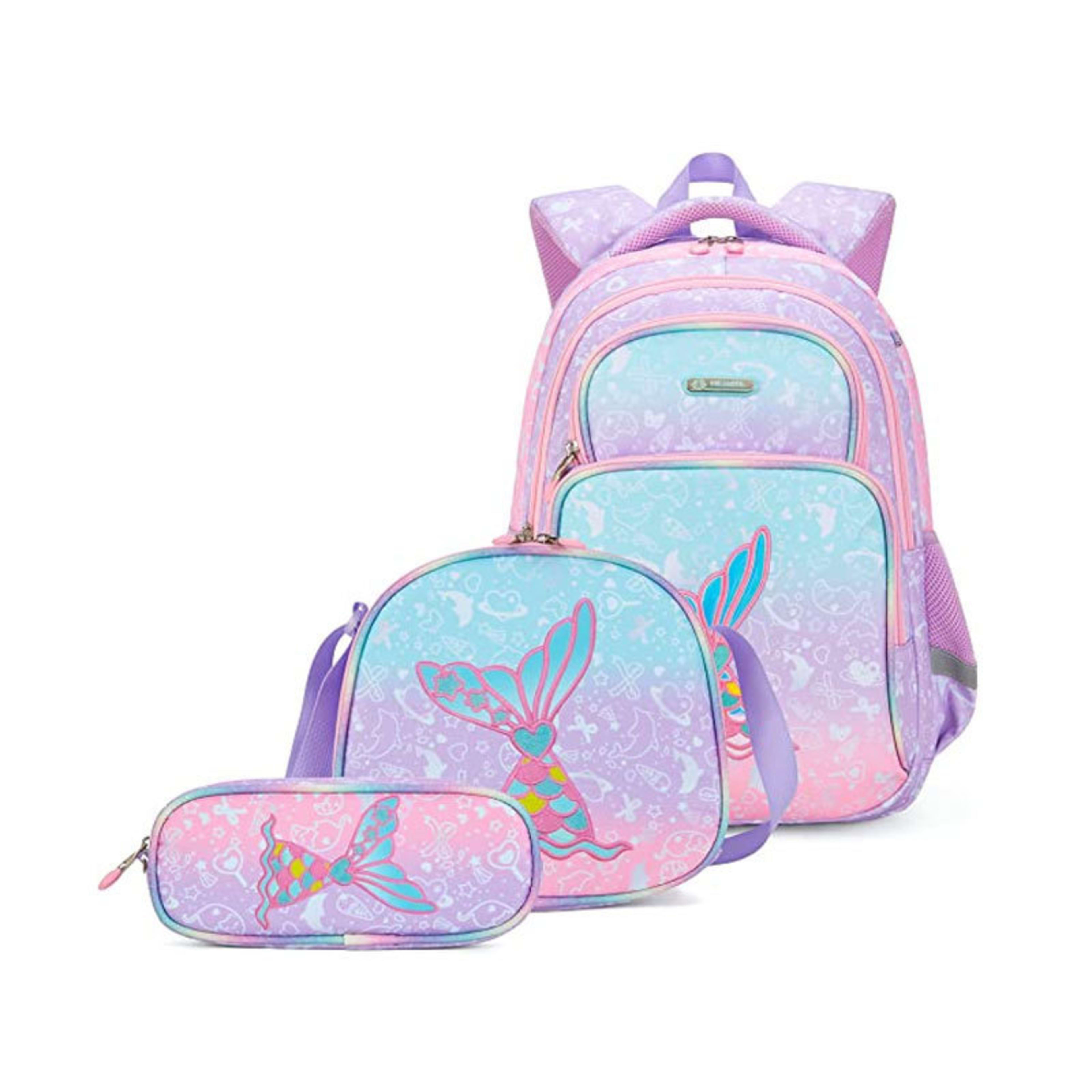 Three-Piece Set Childrens High-Capacity Backpack 10