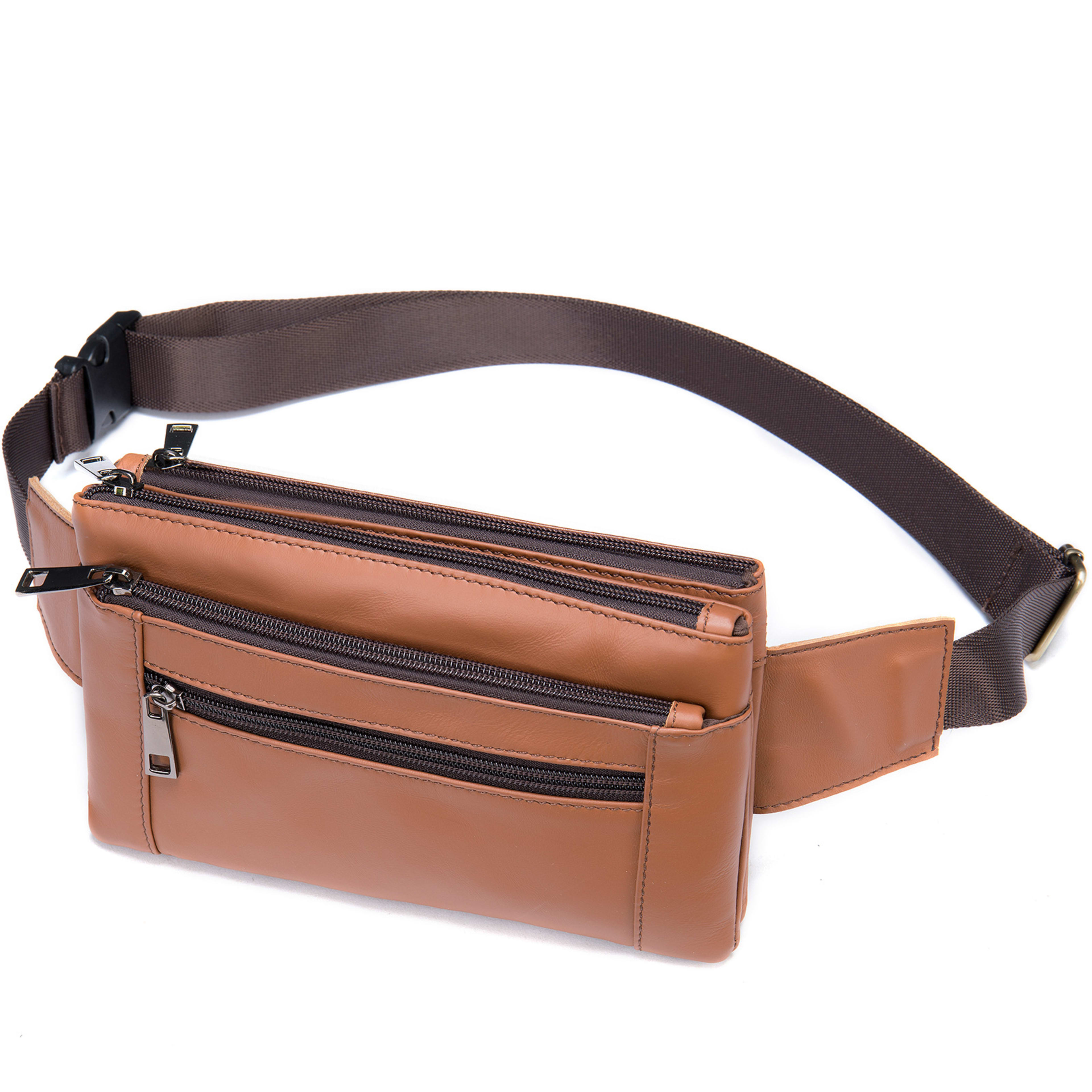 High-end Full-grain Leather Chest Bag 17