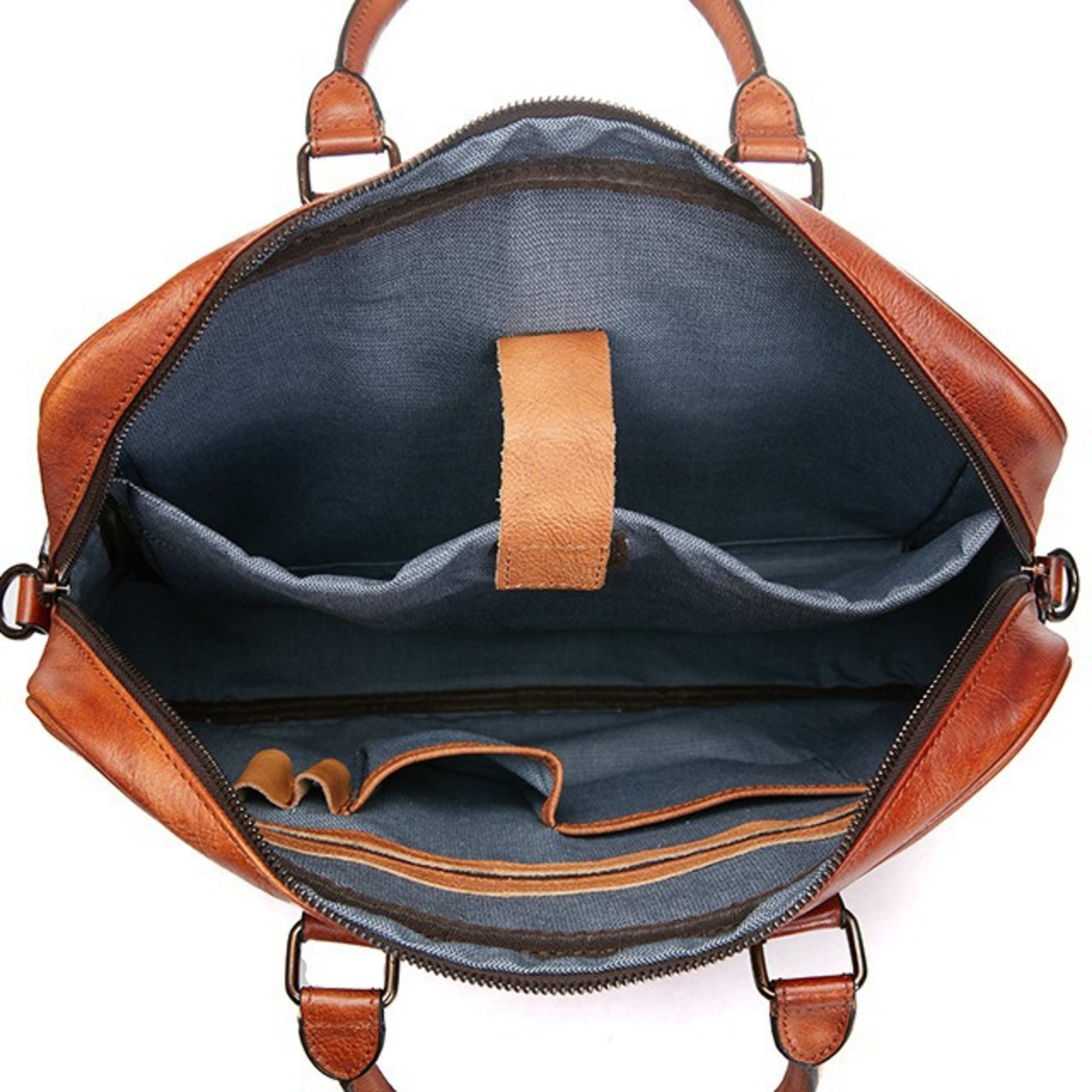 Skeleton-skin Genuine Leather High-grade Briefcase 3