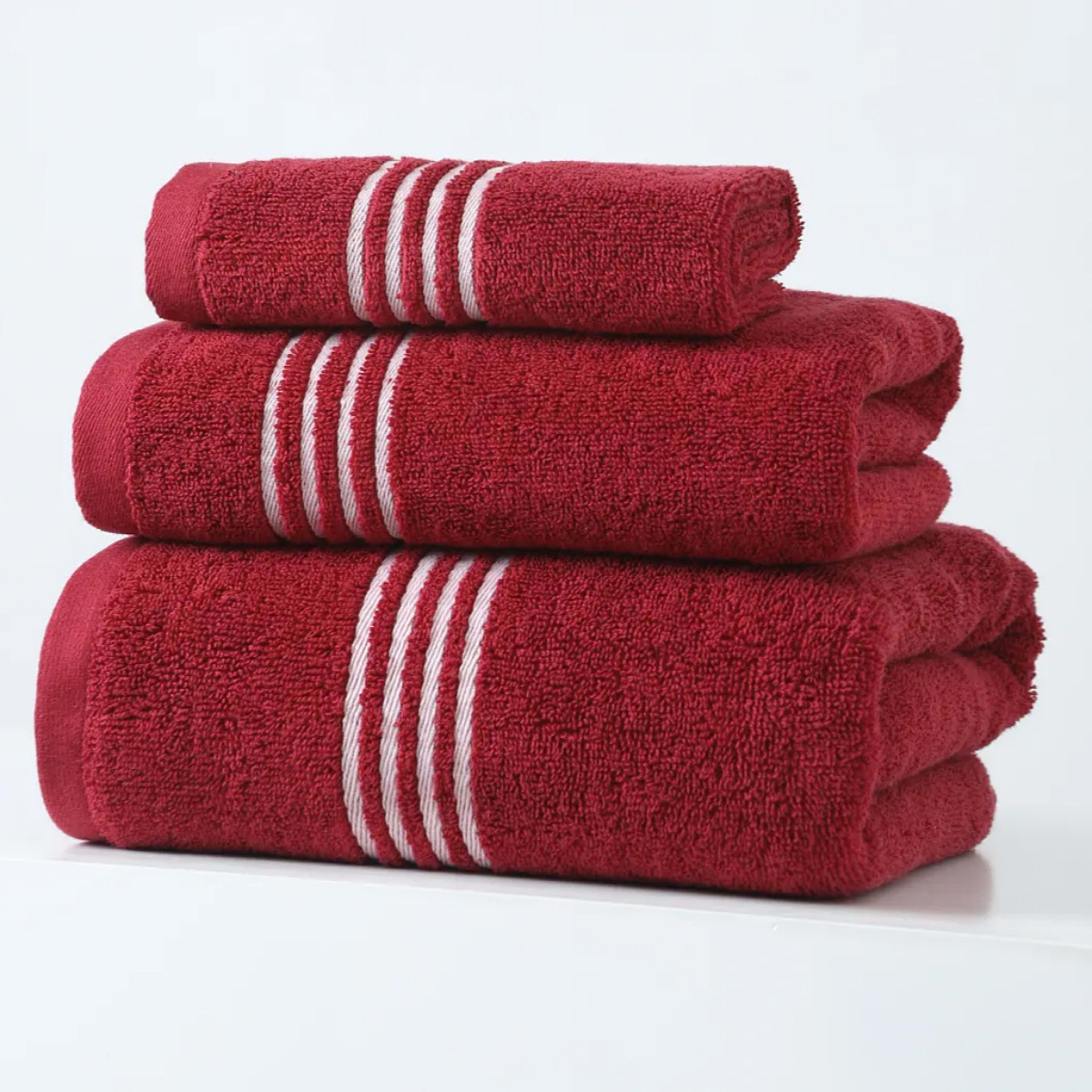 100 Cotton Large Quick Absorbent And Fast Drying Face Towel Set With Bath Towel