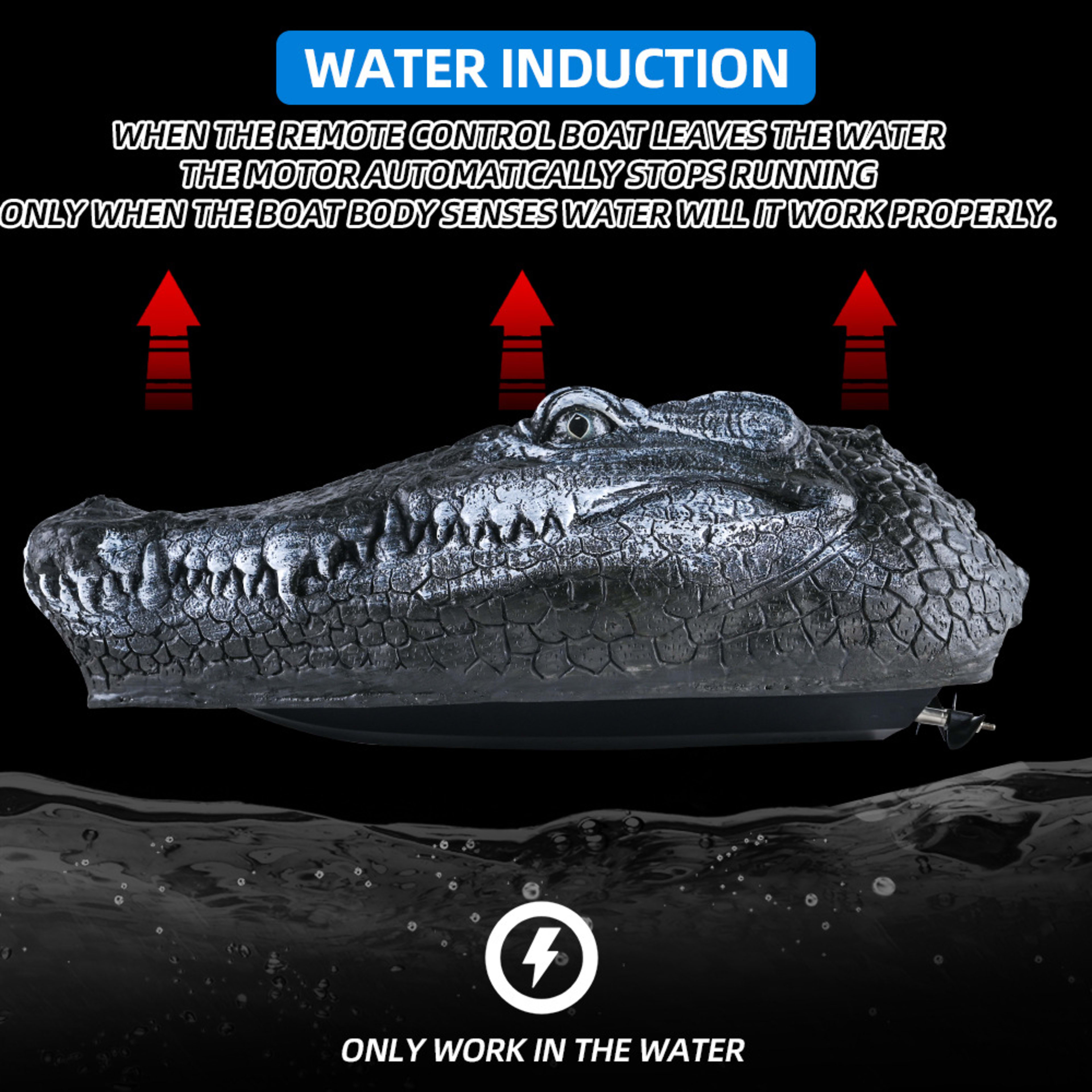 Simulated Crocodile Head Remote-control Ship Children's Water Ship Model Toys Boy Spoof 18