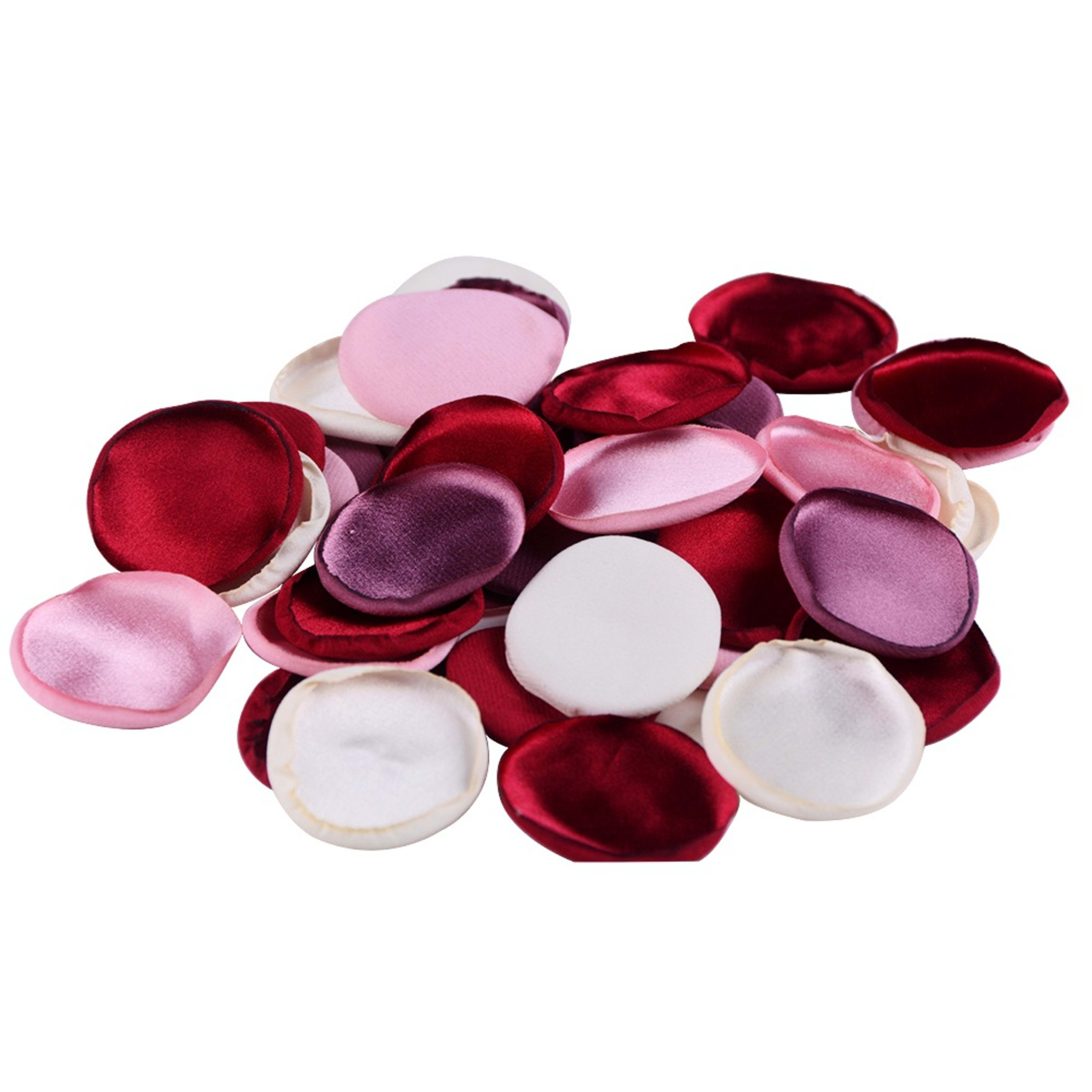 4cm Silk Rose Burnt Edge Petals Wedding Glowing Cream Powder Laminate 7