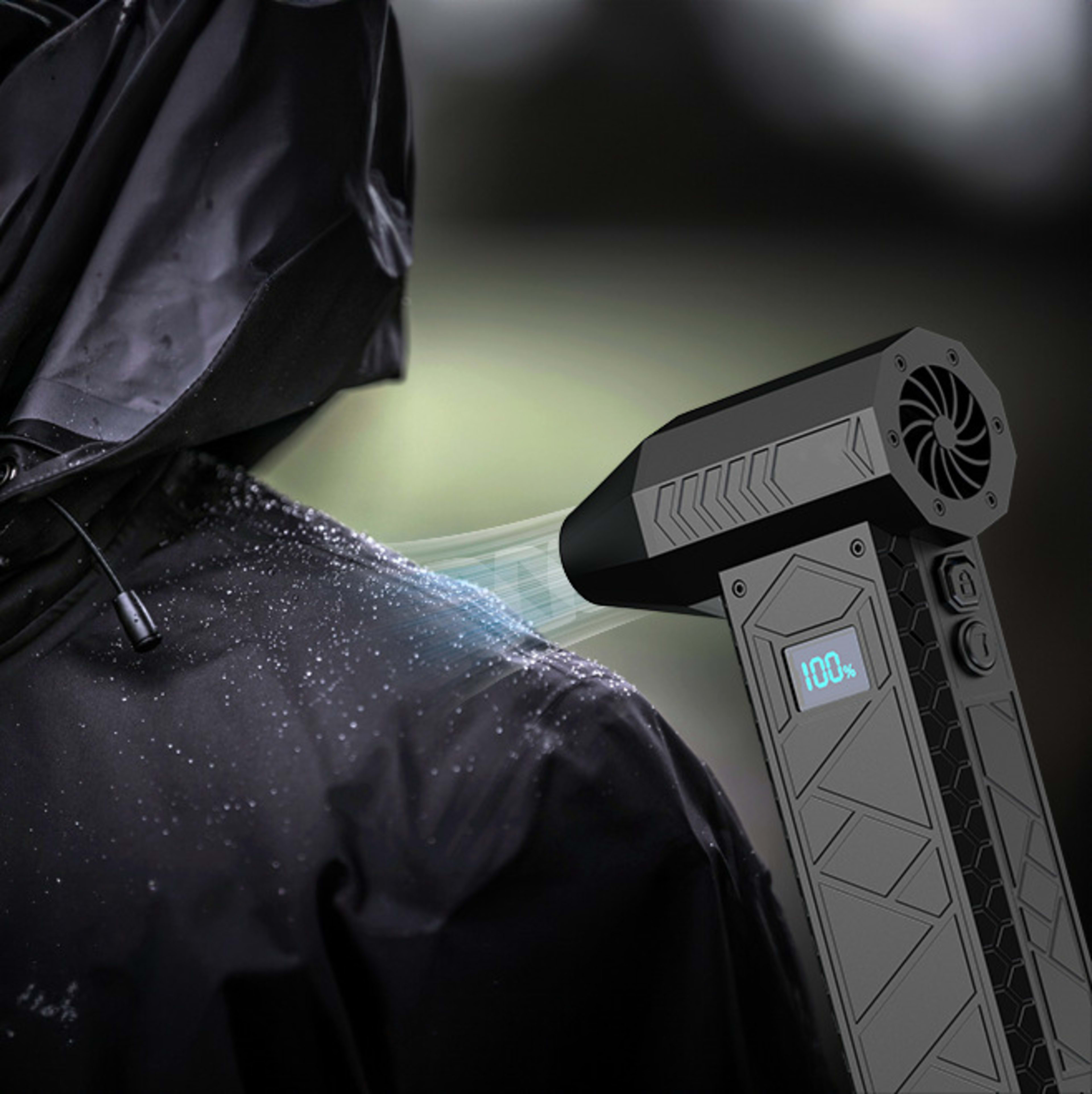 Digital Display Violent Turbo High-speed Booster Fan 2