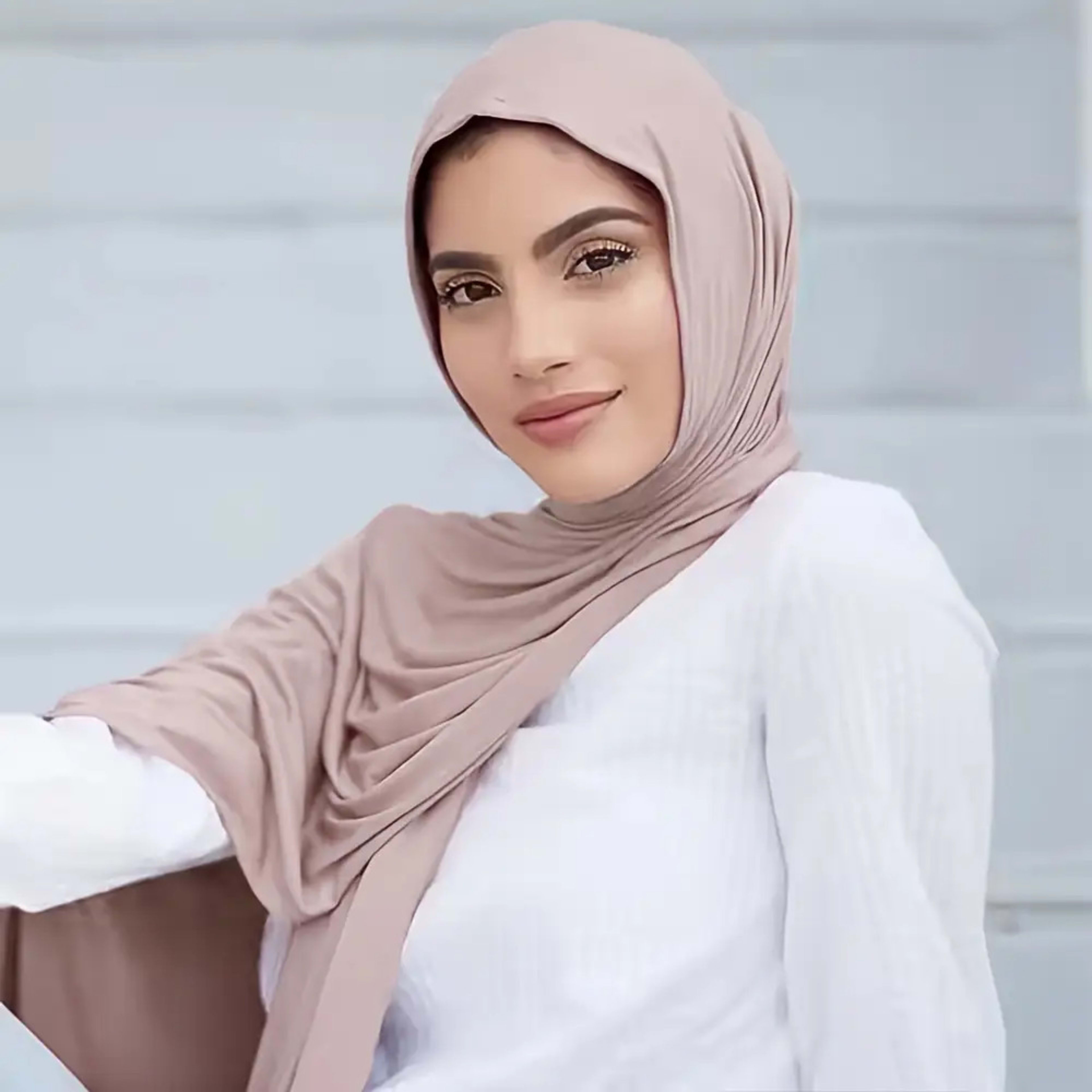 Modal Solid Color Long Scarf Headscarf Wholesale High-Quality Breathable 3