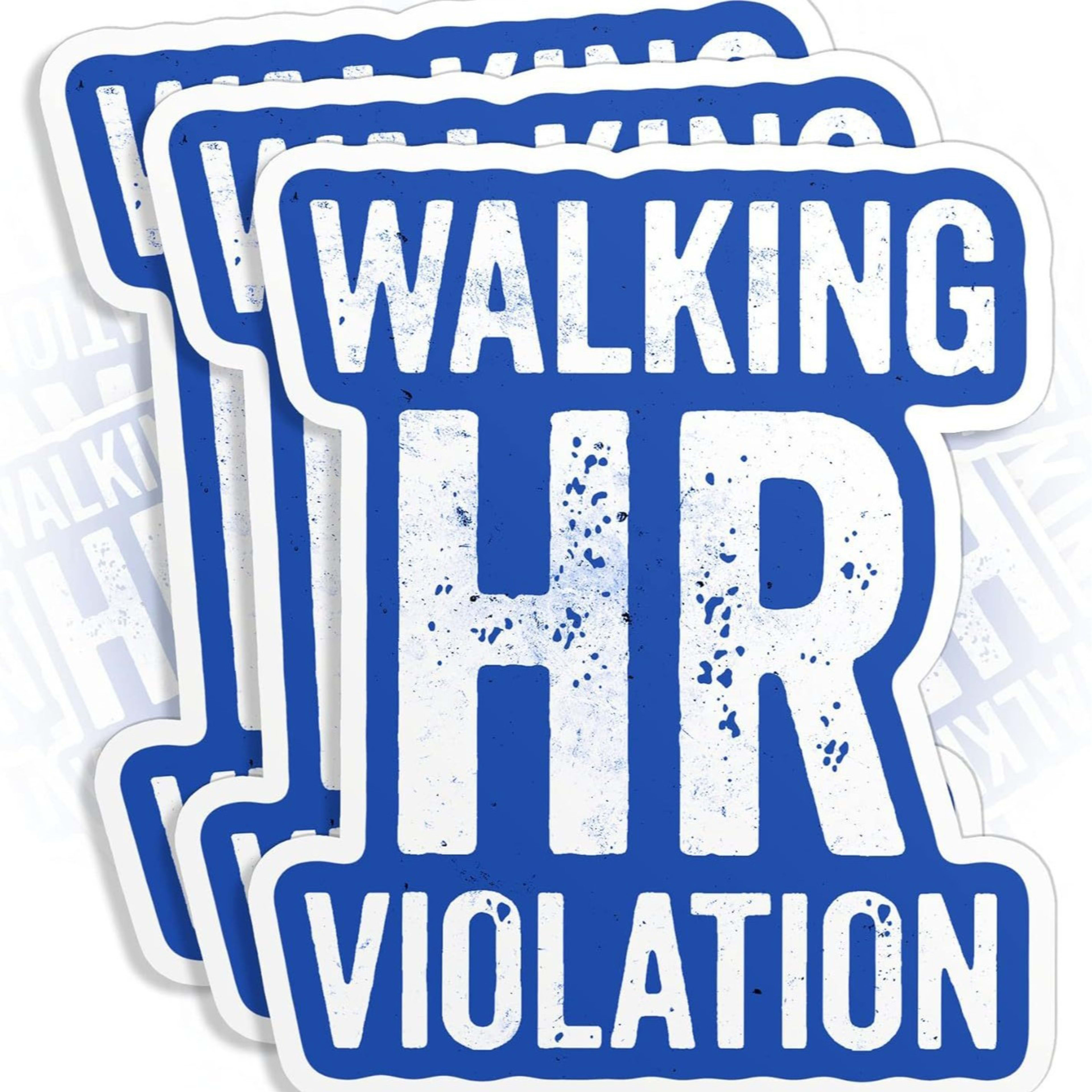 Funny HR Department Door Quote Hard Cap Sticker 4