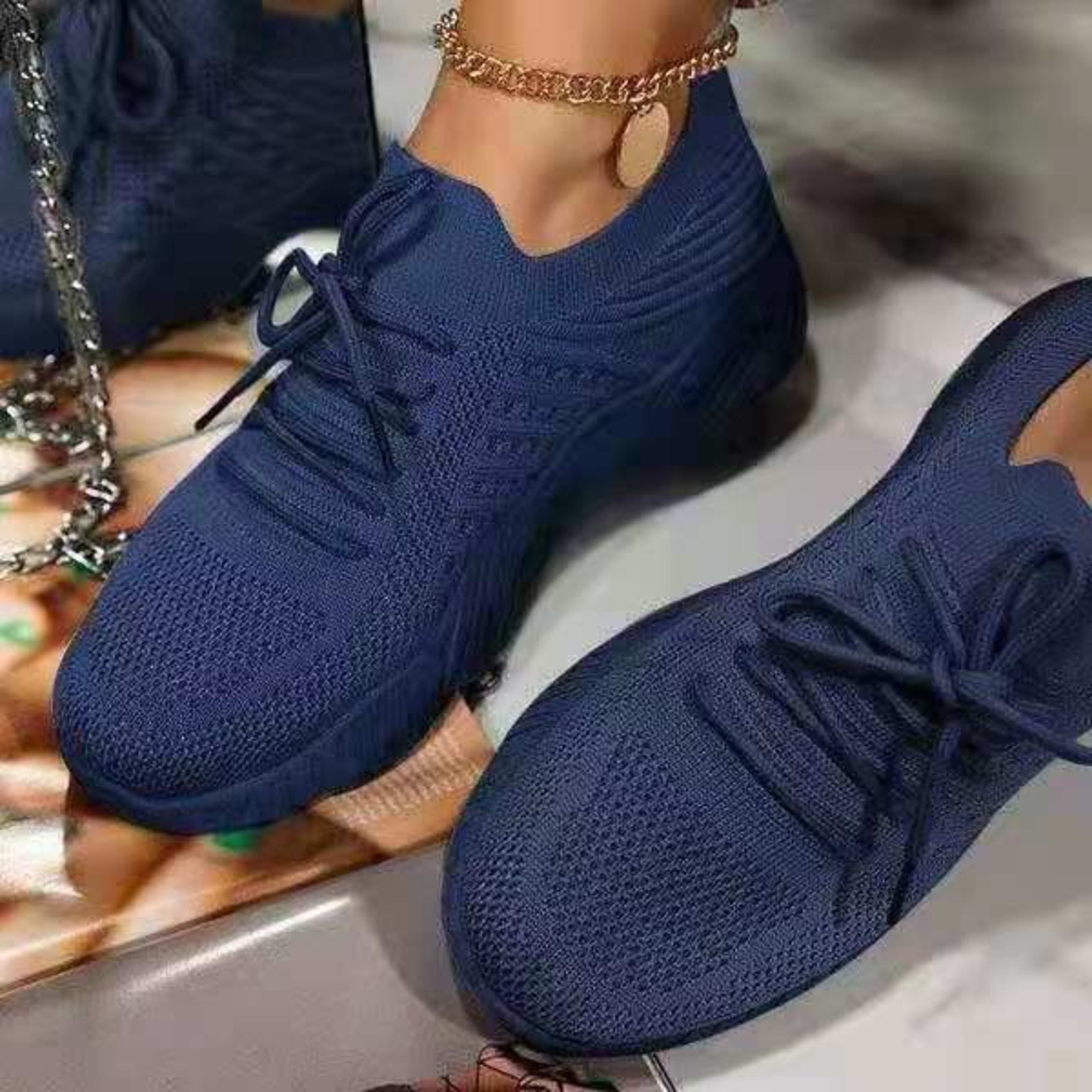 Women's Sneaker Thick Bottom Solid Color Dad Shoes 5