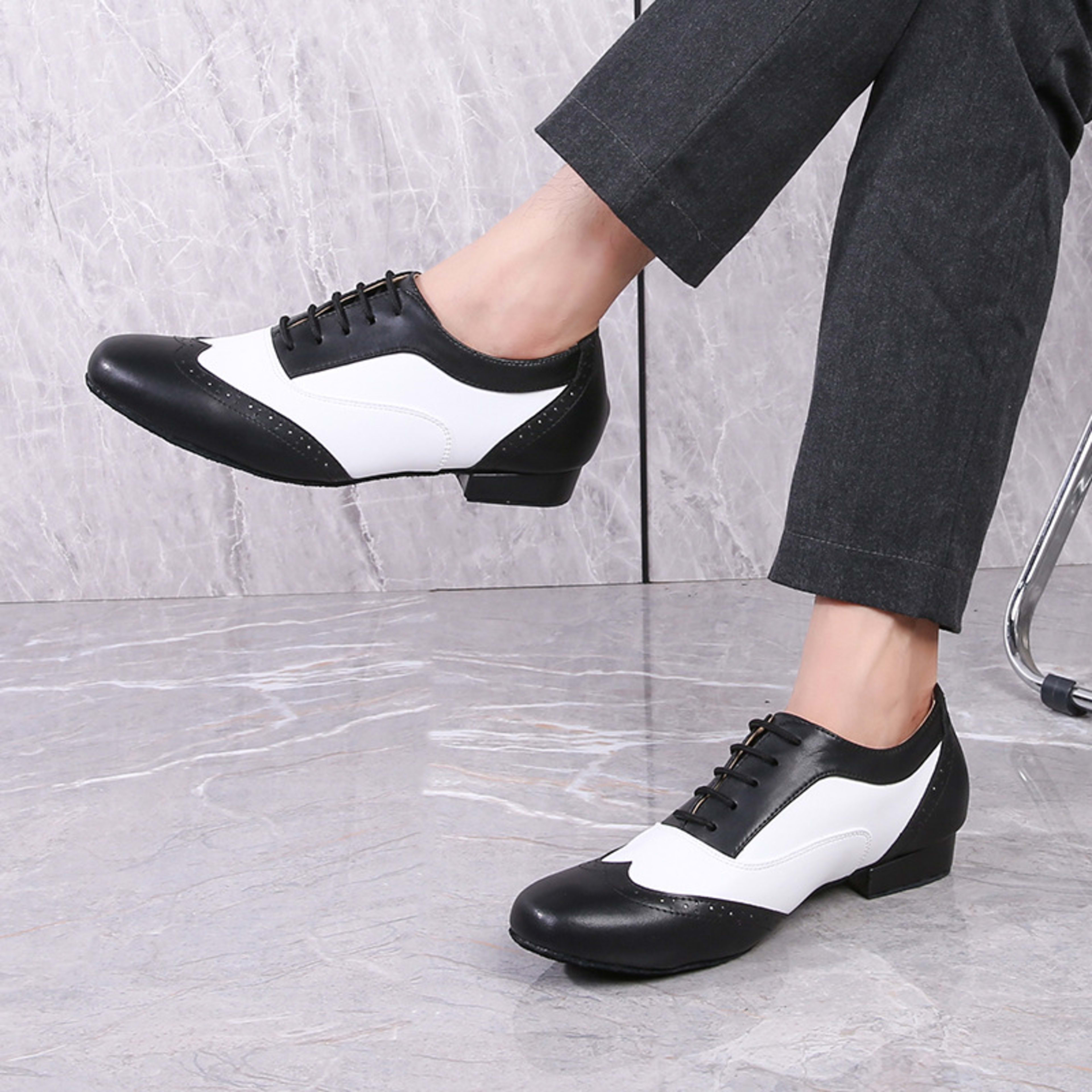 Leather Ballroom For Square Dancing And Latin Dancingsoft-soled Dance Shoes For Adults 2