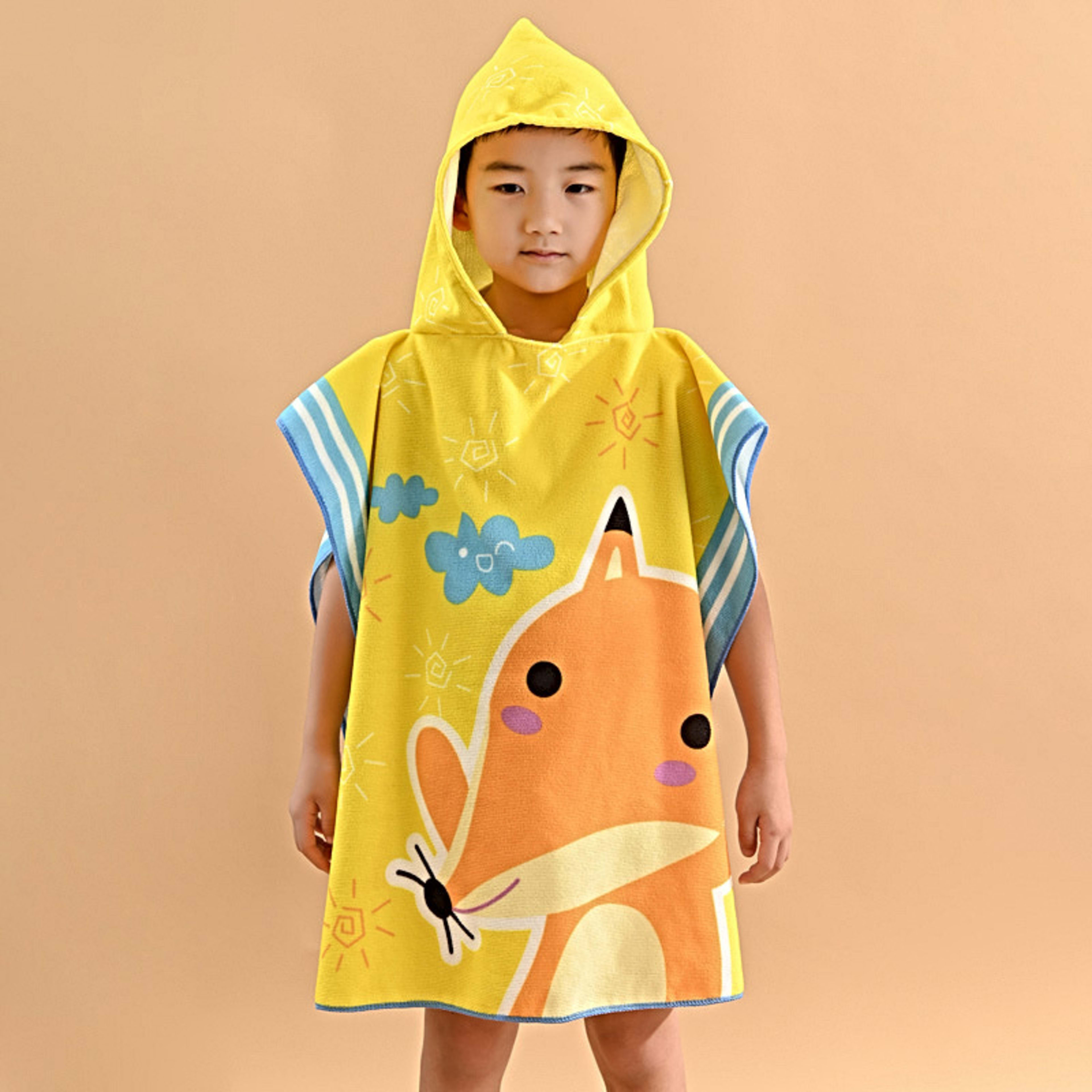 Children's Absorbent Beach Towel Dinosaur Bathrobe 8
