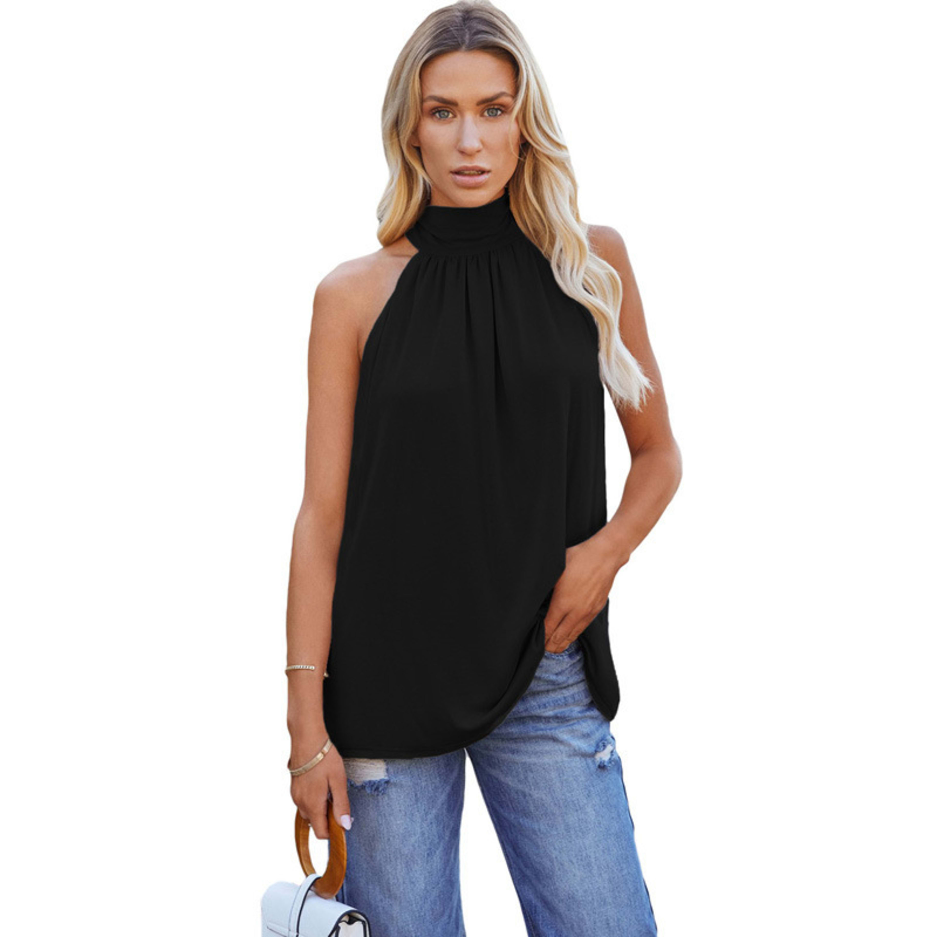 Sleeveless Lace-Up Vest 4