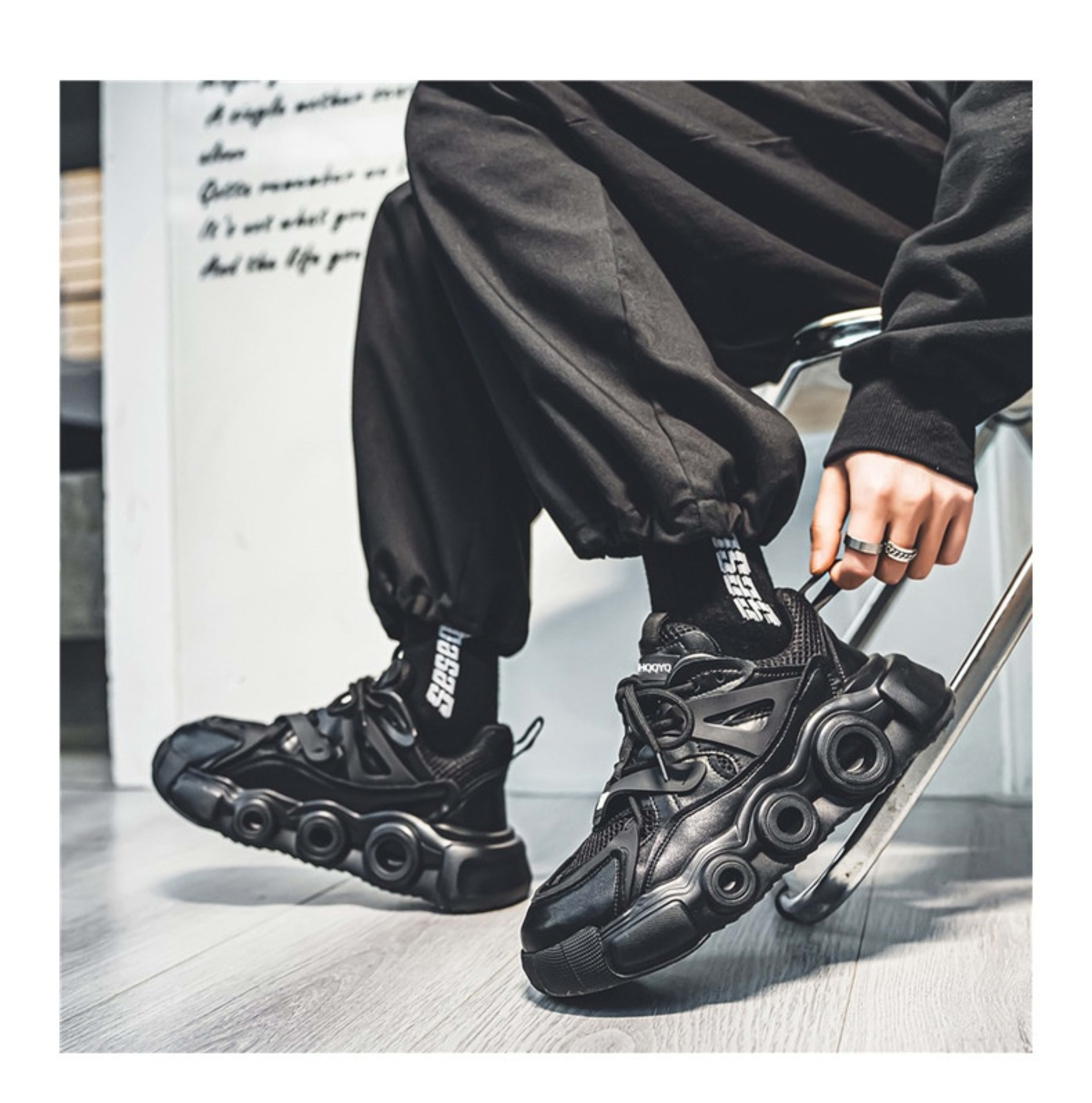 Men's Breathable Mesh Thick Sole Height Increasing Fashion All-match Casual Sneaker 5