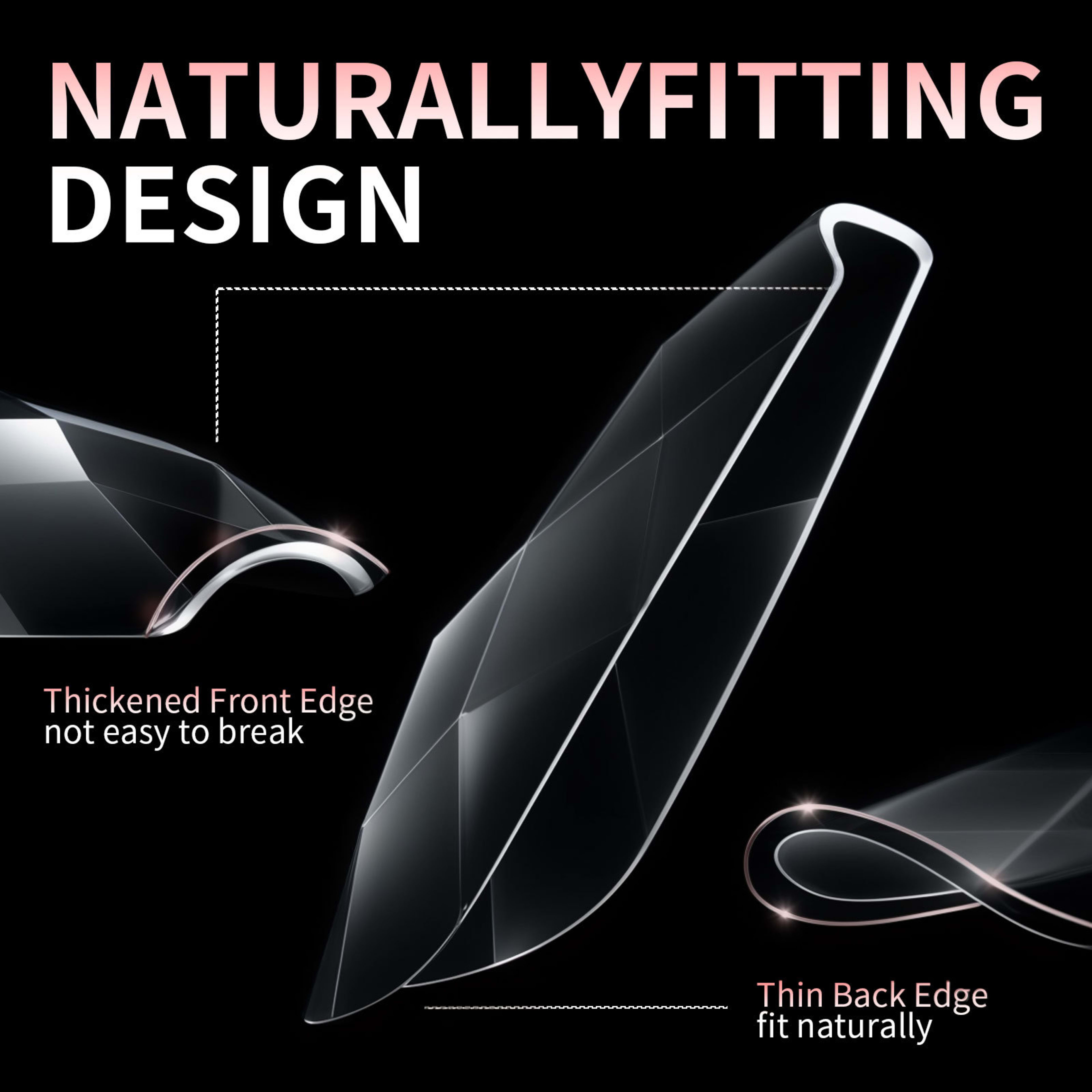 3D Diamond Wear Long Shaping Nail Tip 14
