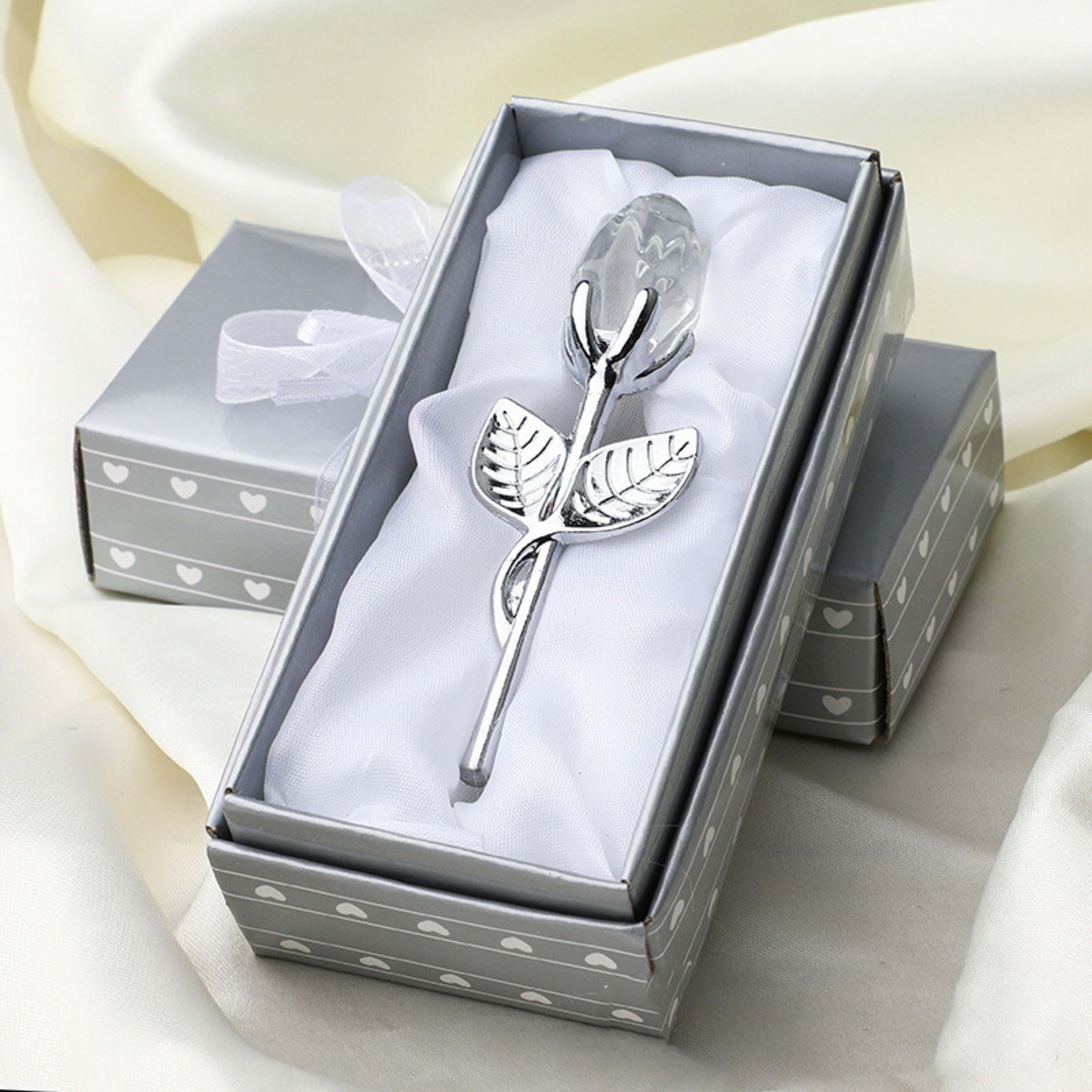 Crystal Metal Rose Valentine's Day Small Gift Wedding 8