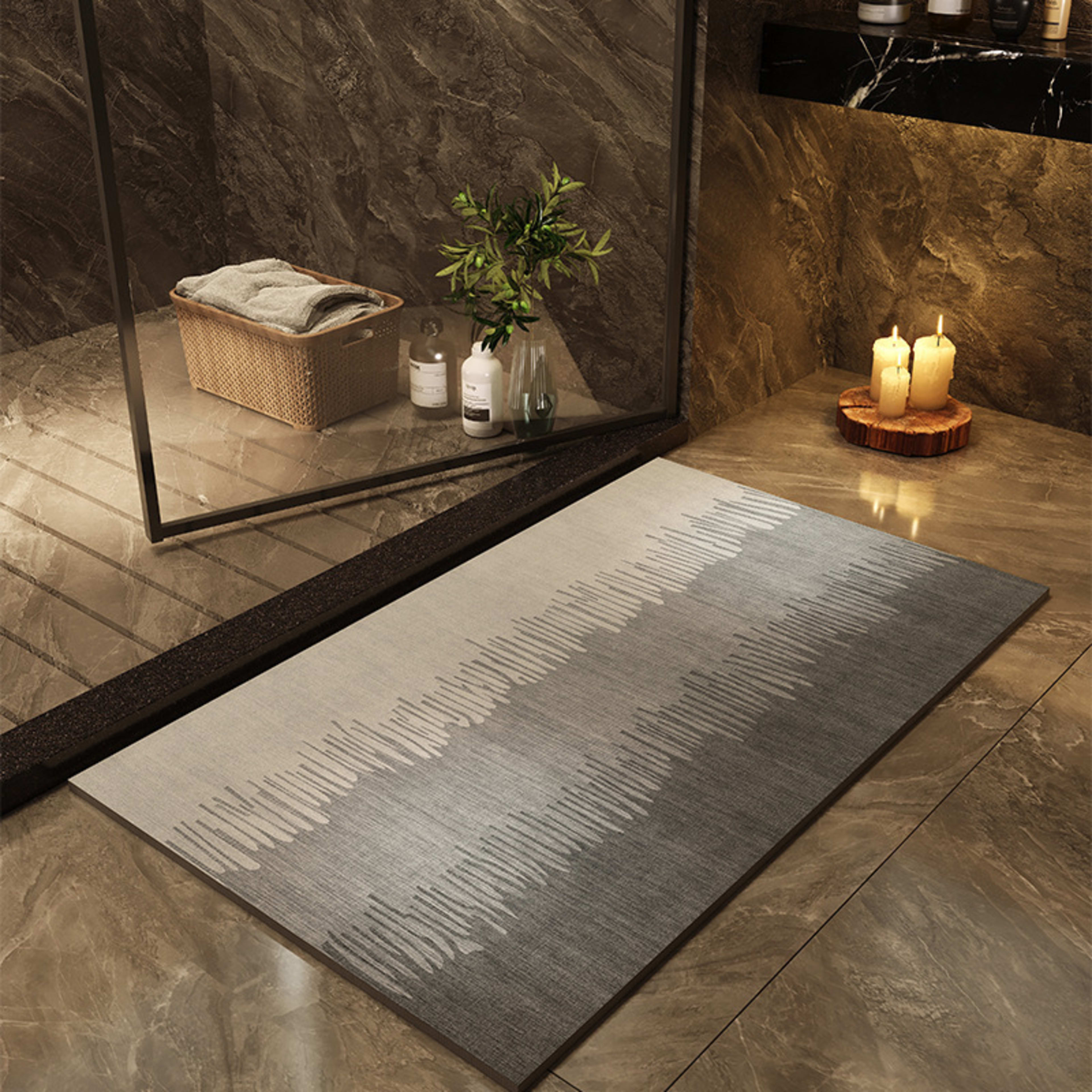 Printed Quick-drying Water-absorbent Bathroom Floor Mat 16