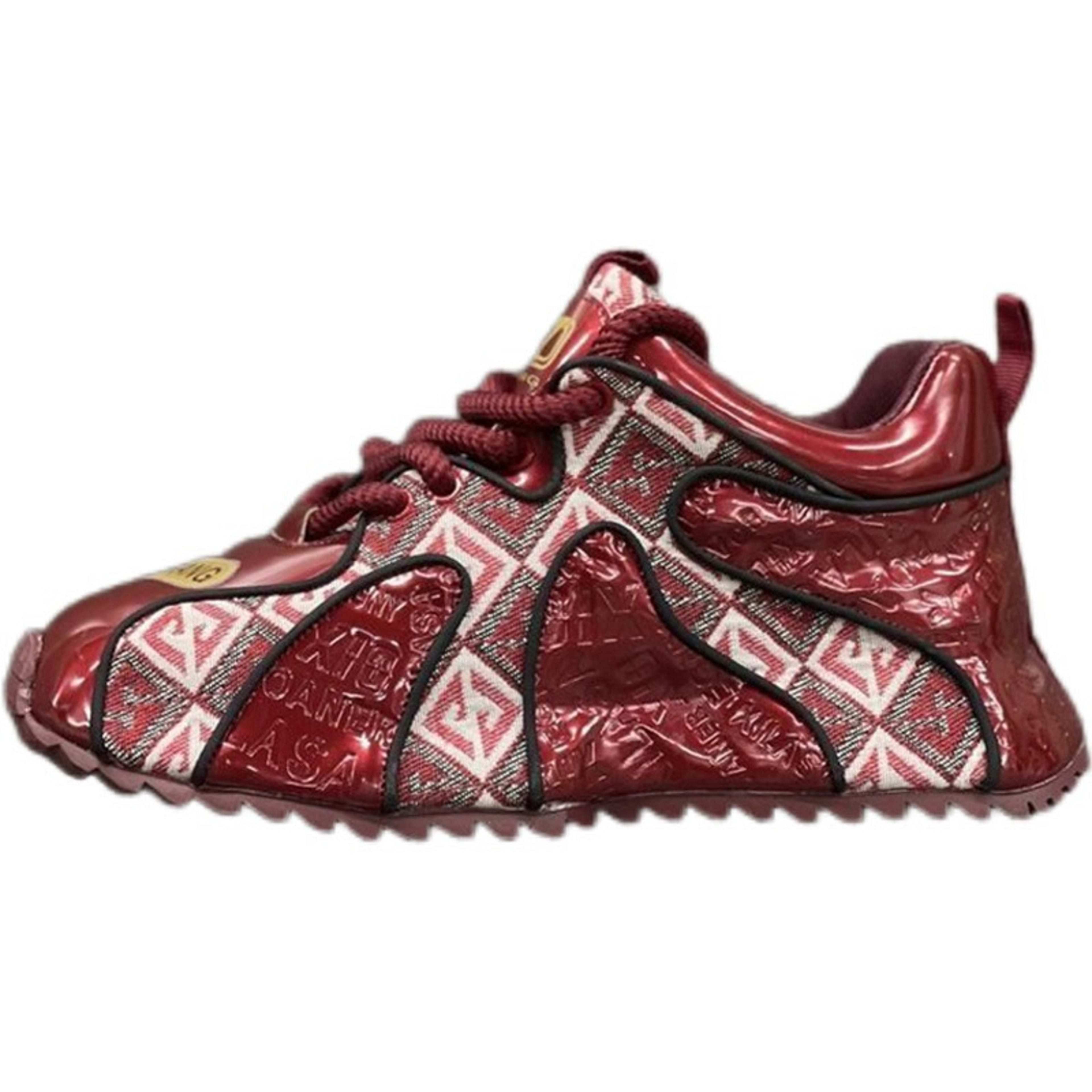 Fashion Youth Embroidery Stitching Thick Bottom Lightweight Men's Shoes 8
