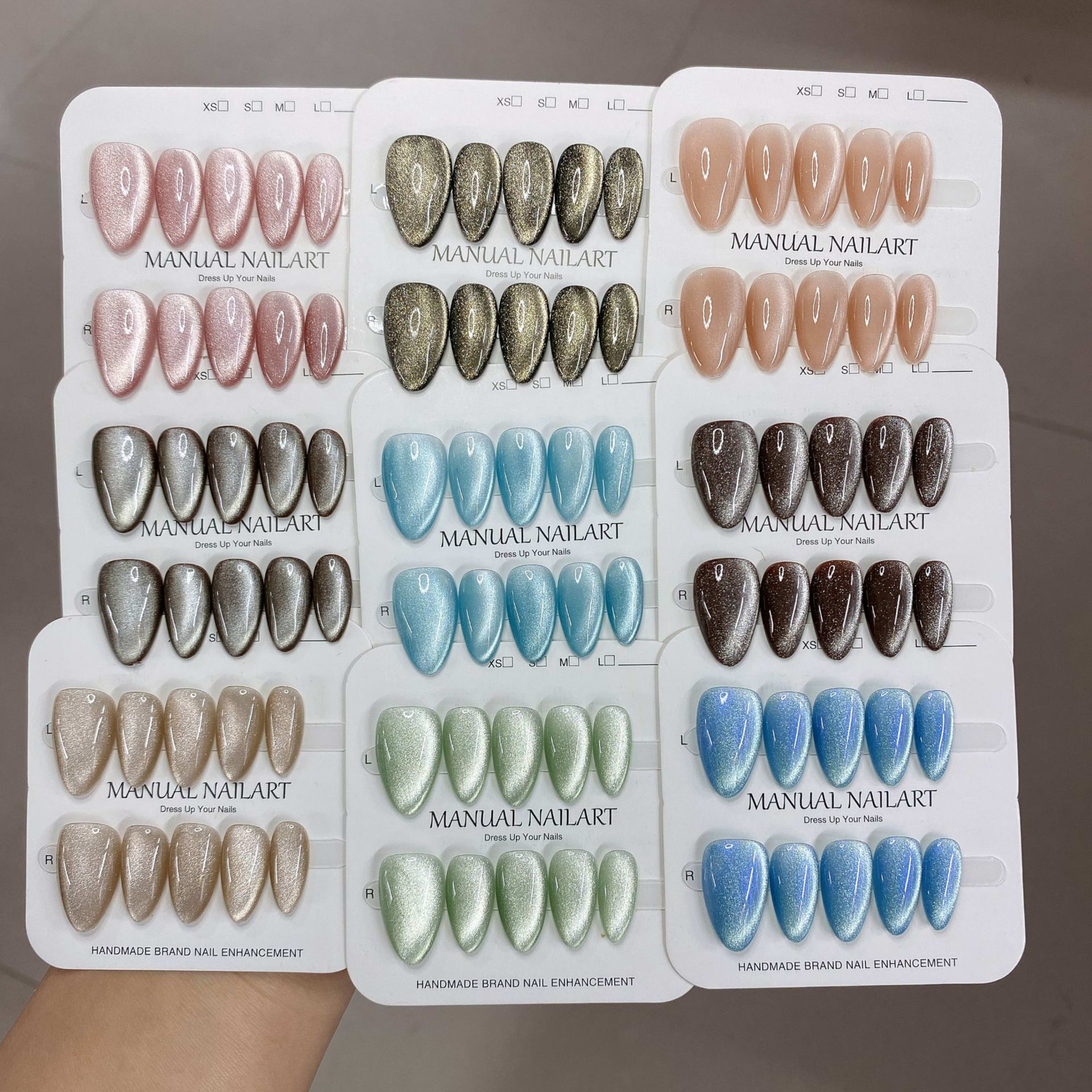 Hand-applied Gel Nail Art Tips For UVLED Curing 26