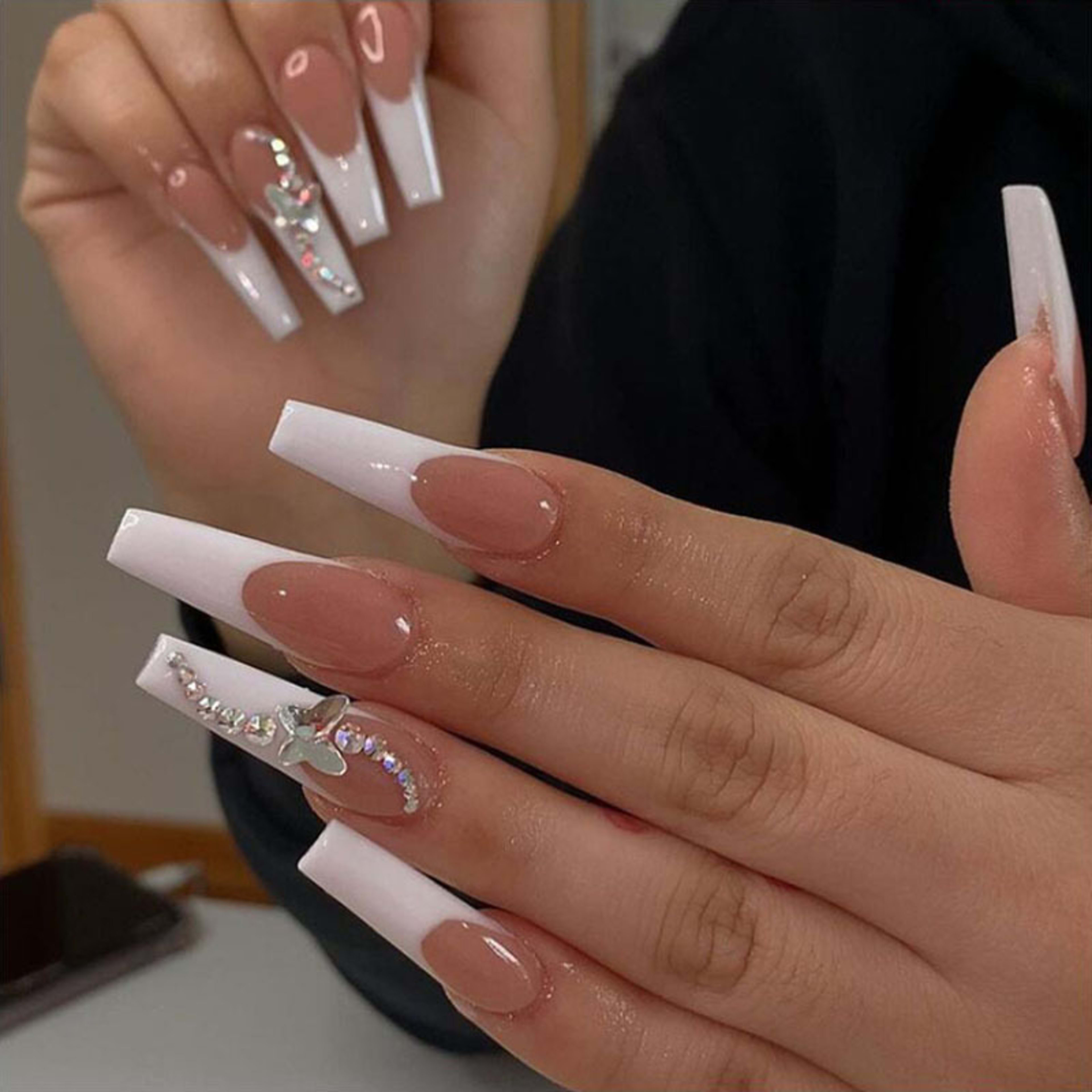 Butterfly Fake Nails Wearable Nail Stickers 4