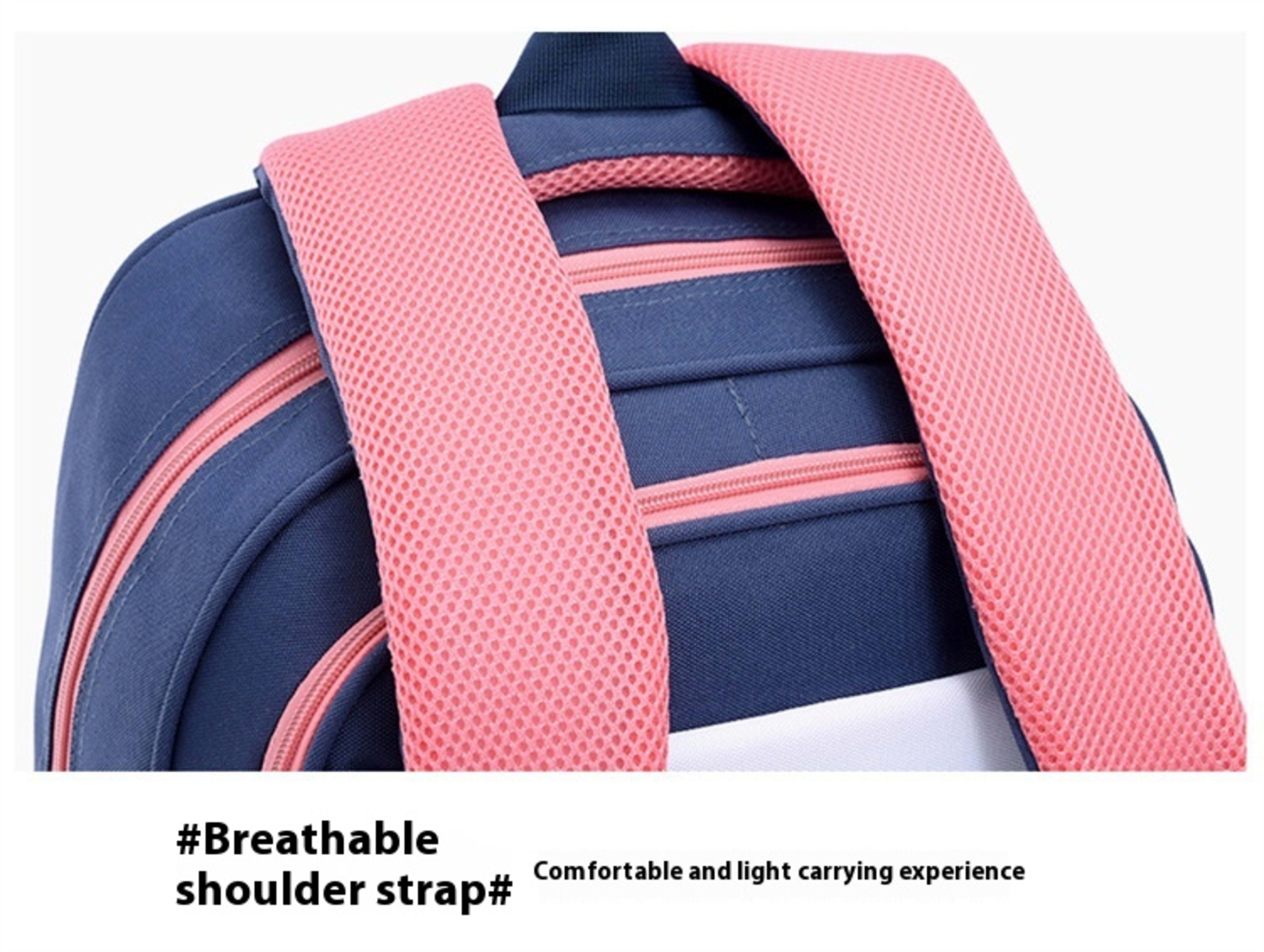 Children's Trolley Lightweight Shoulder Pad Wear-resistant Large Capacity Spine Protection Backpack Waterproof 27