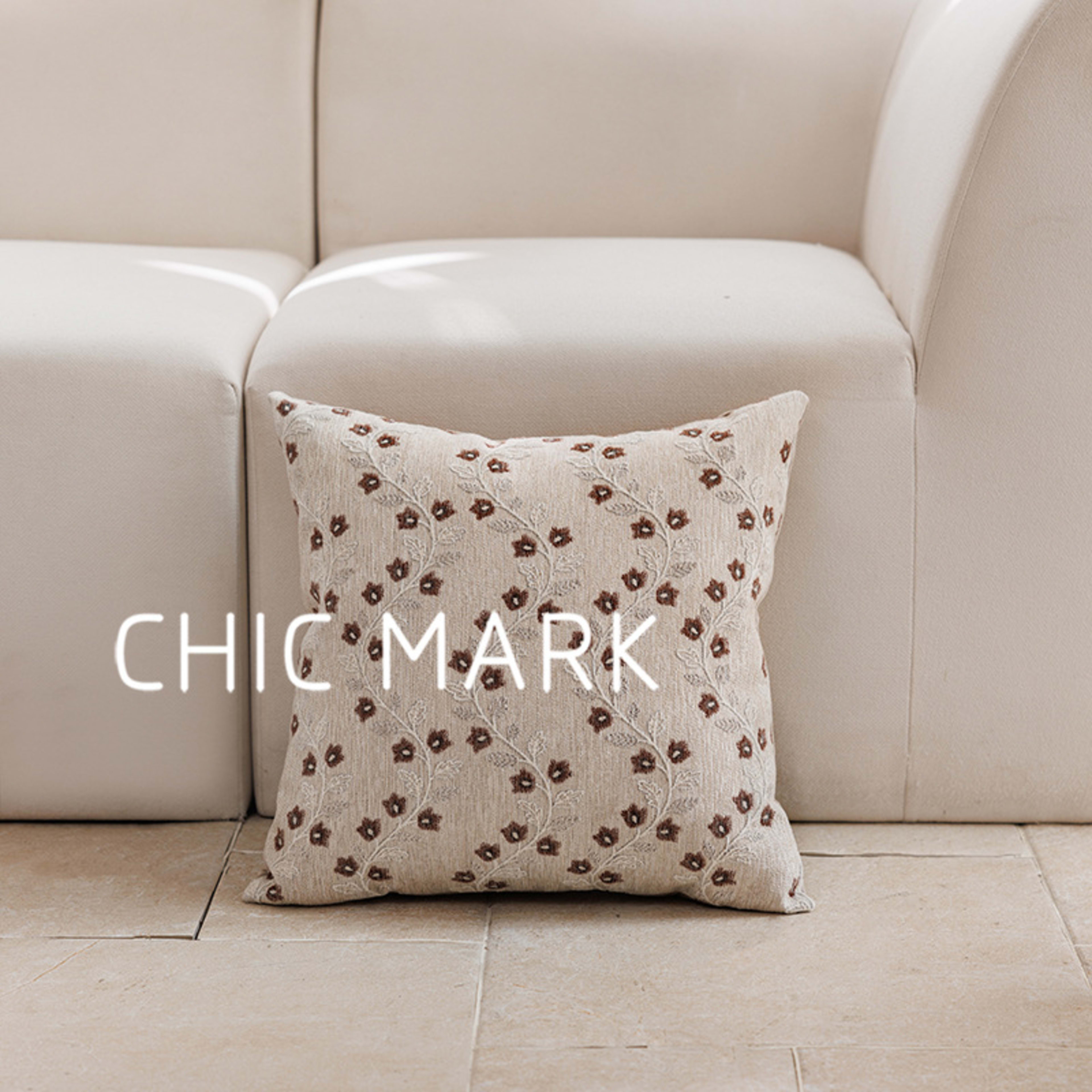 Simple Versatile Jacquard-woven Throw Pillow Square Back Cushion 9