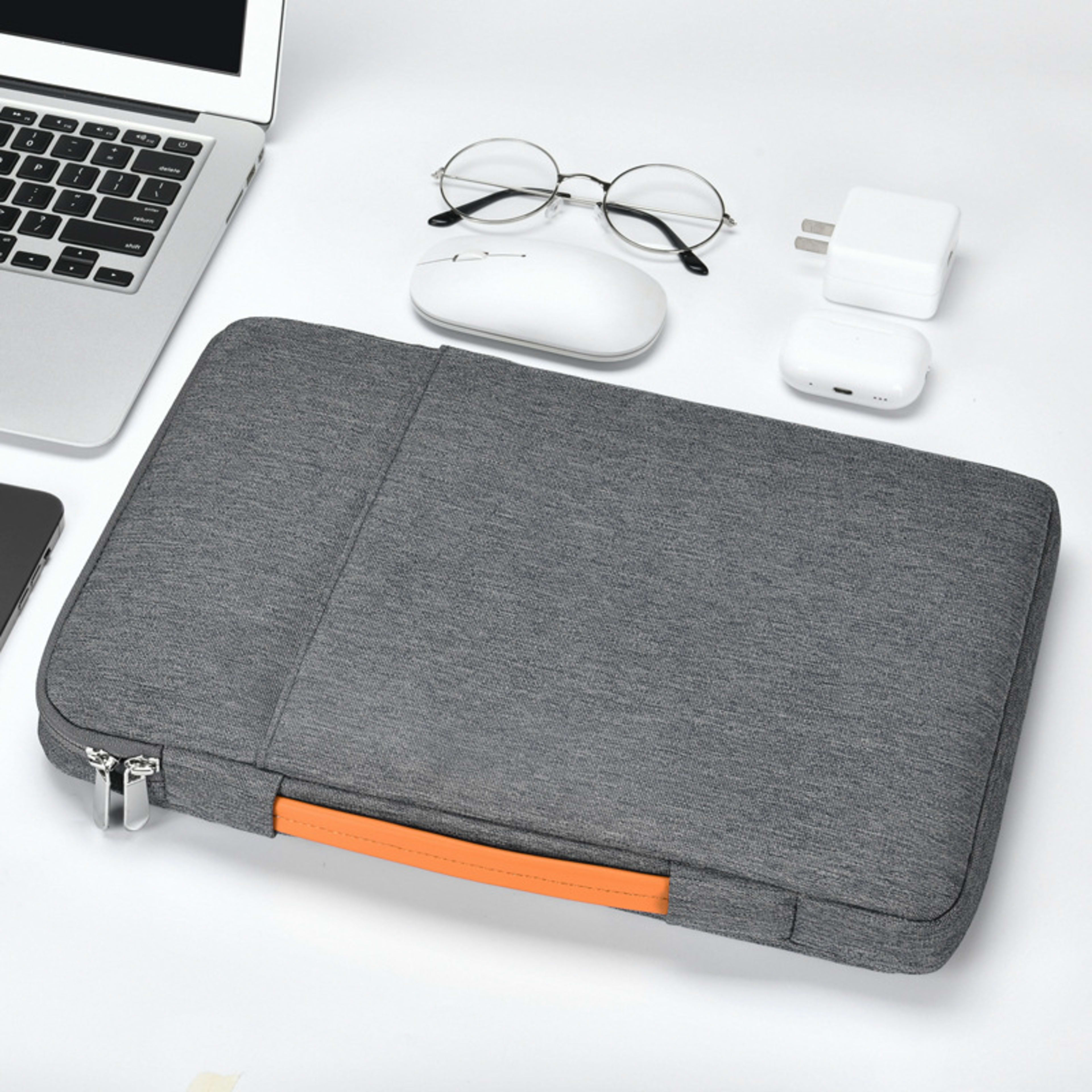 Portable Notebook Computer Bag Liner Fleece-lined Shockproof Simple Hanging Luggage 3