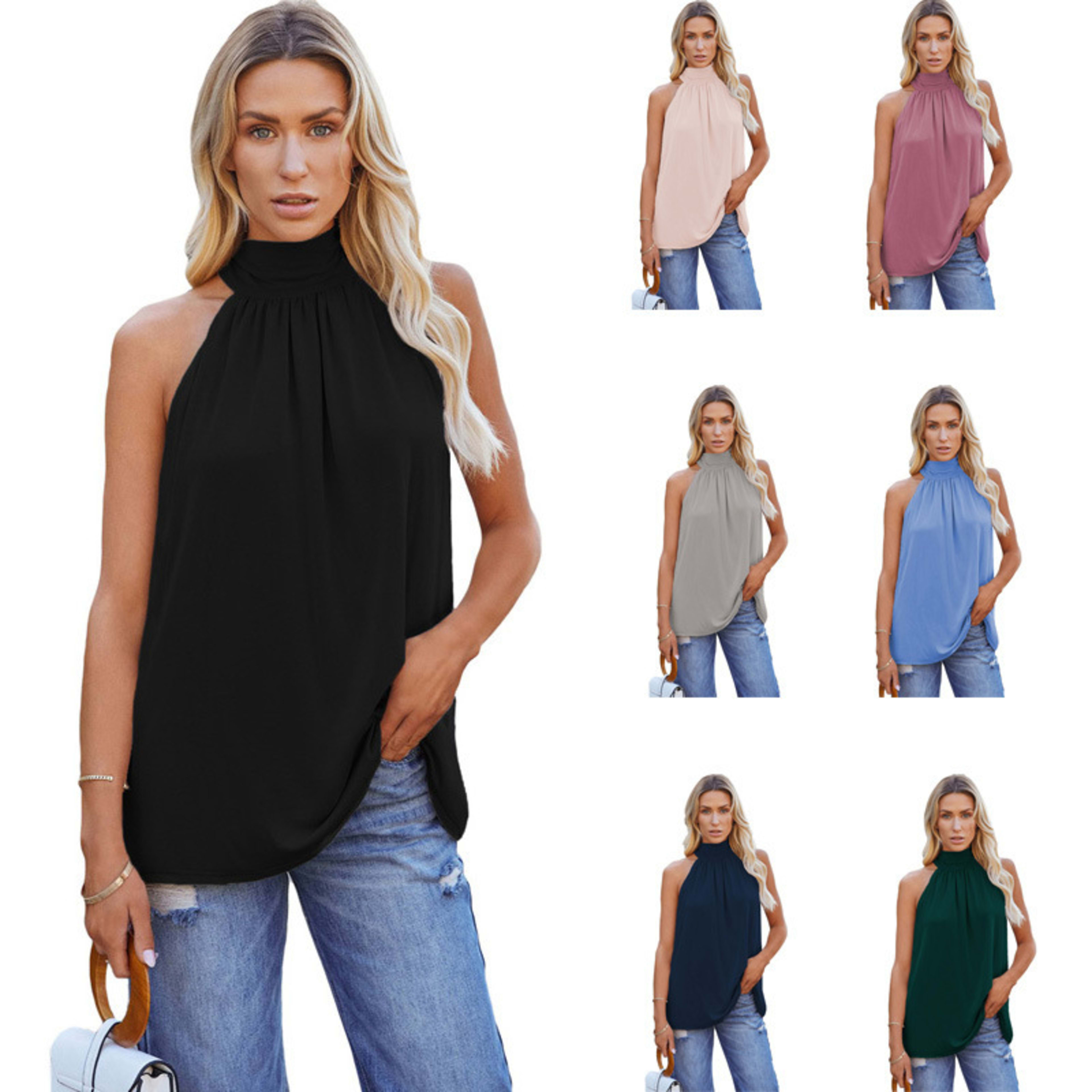 Sleeveless Lace-Up Vest 11