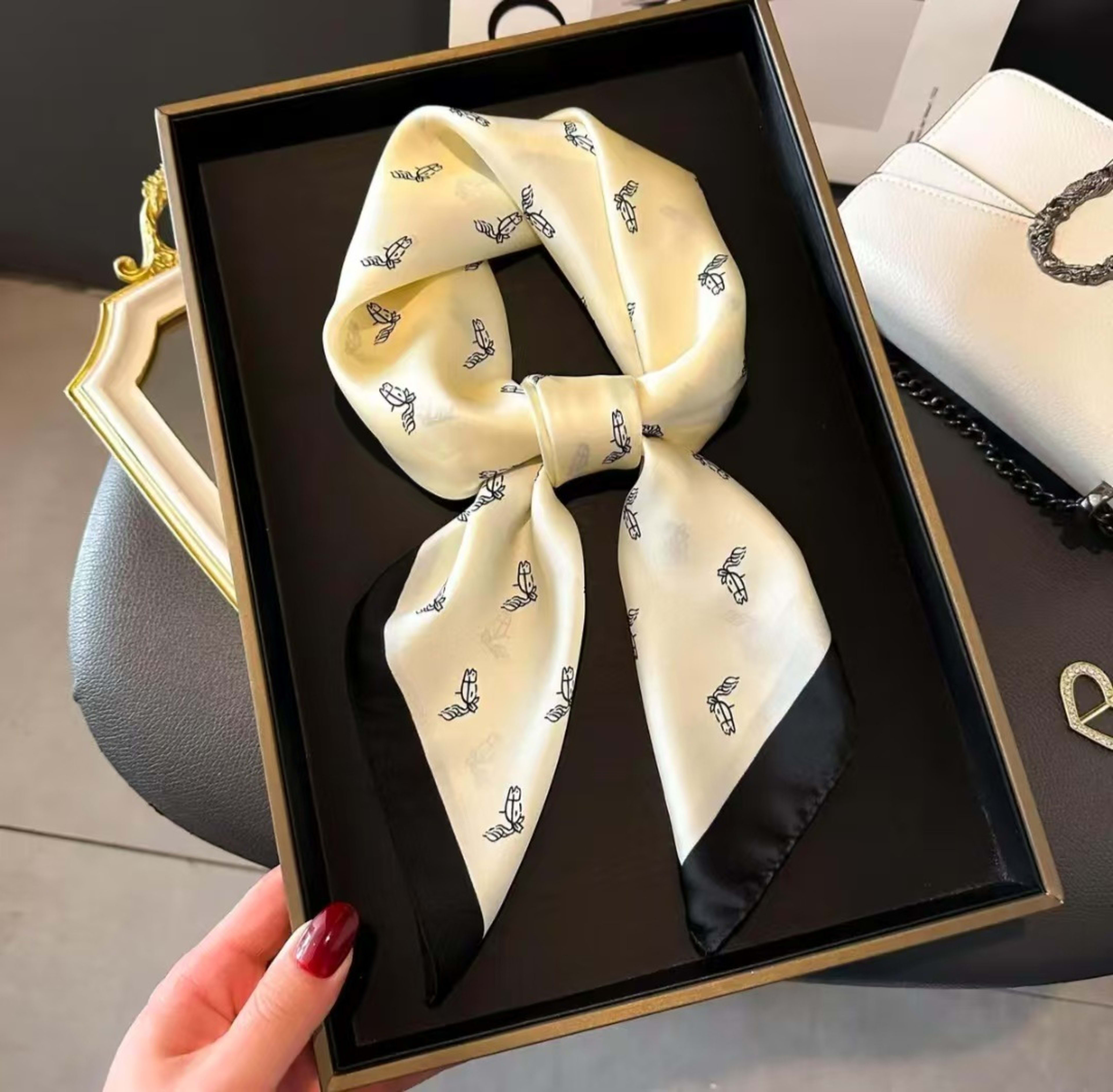 New Womens Versatile Square Silk Scarf 9