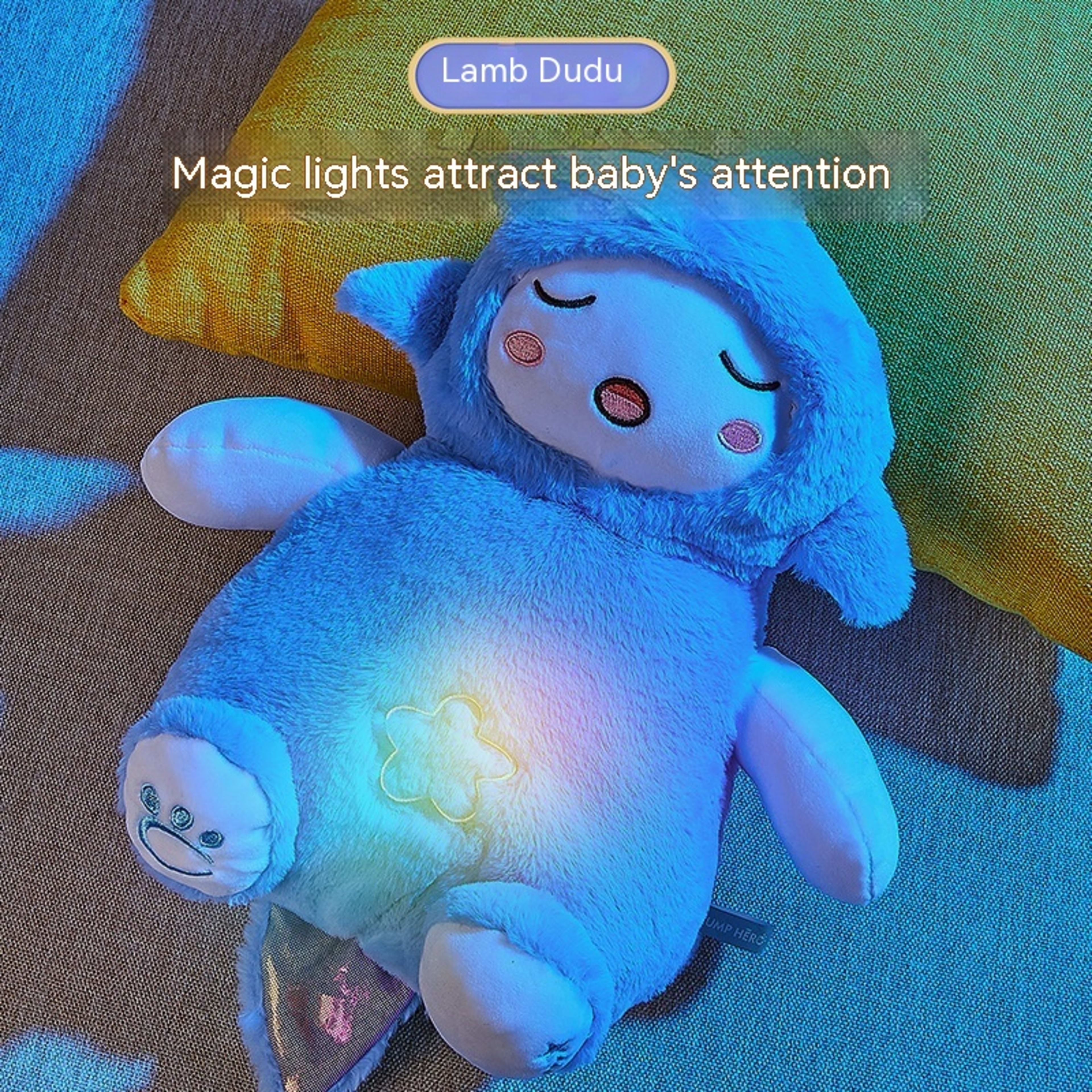 Cloak Man Lamb Toot Baby Plush Doll Newborn Sound And Light Soothing Sleeping Toys 17